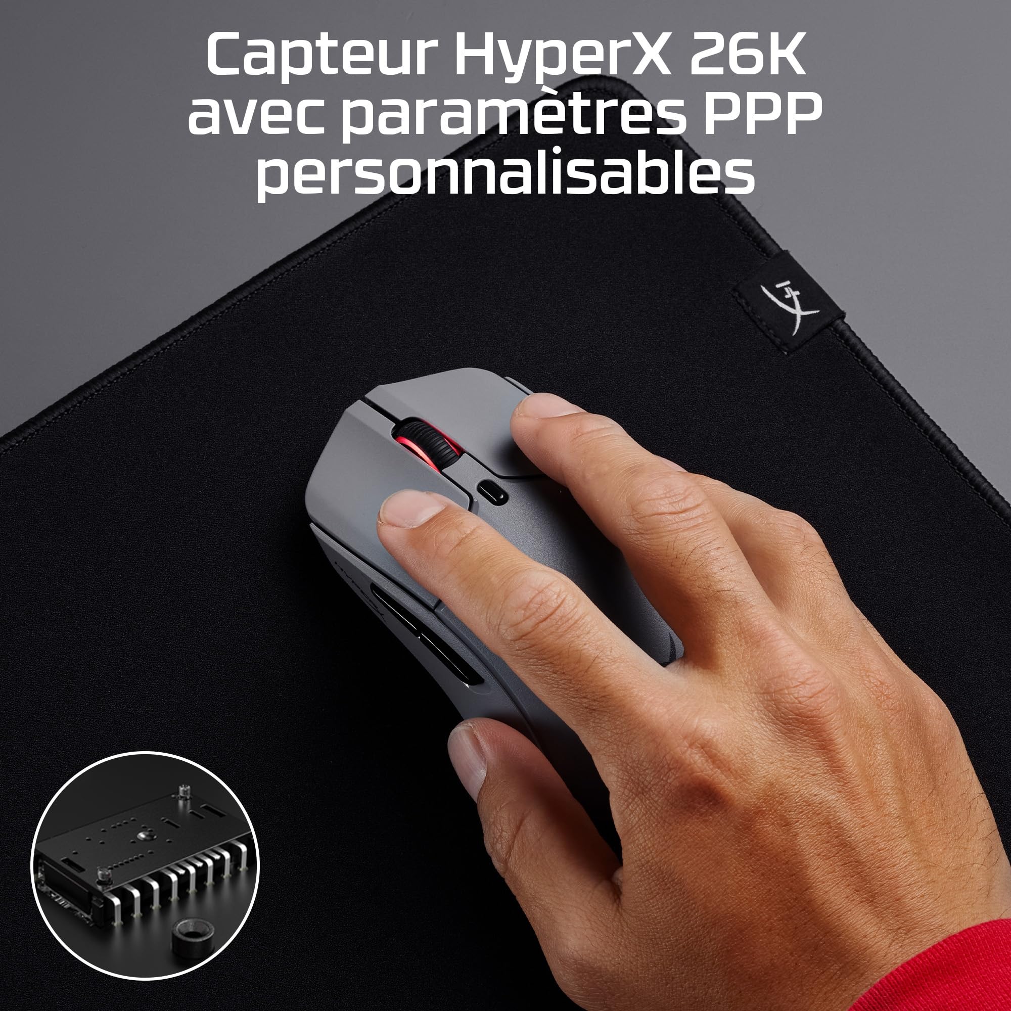 hyperx-pulsefire-haste-2-pro-wireless-souris-gaming-sans-fil-61g-26k-dpi-4000-hz image 8