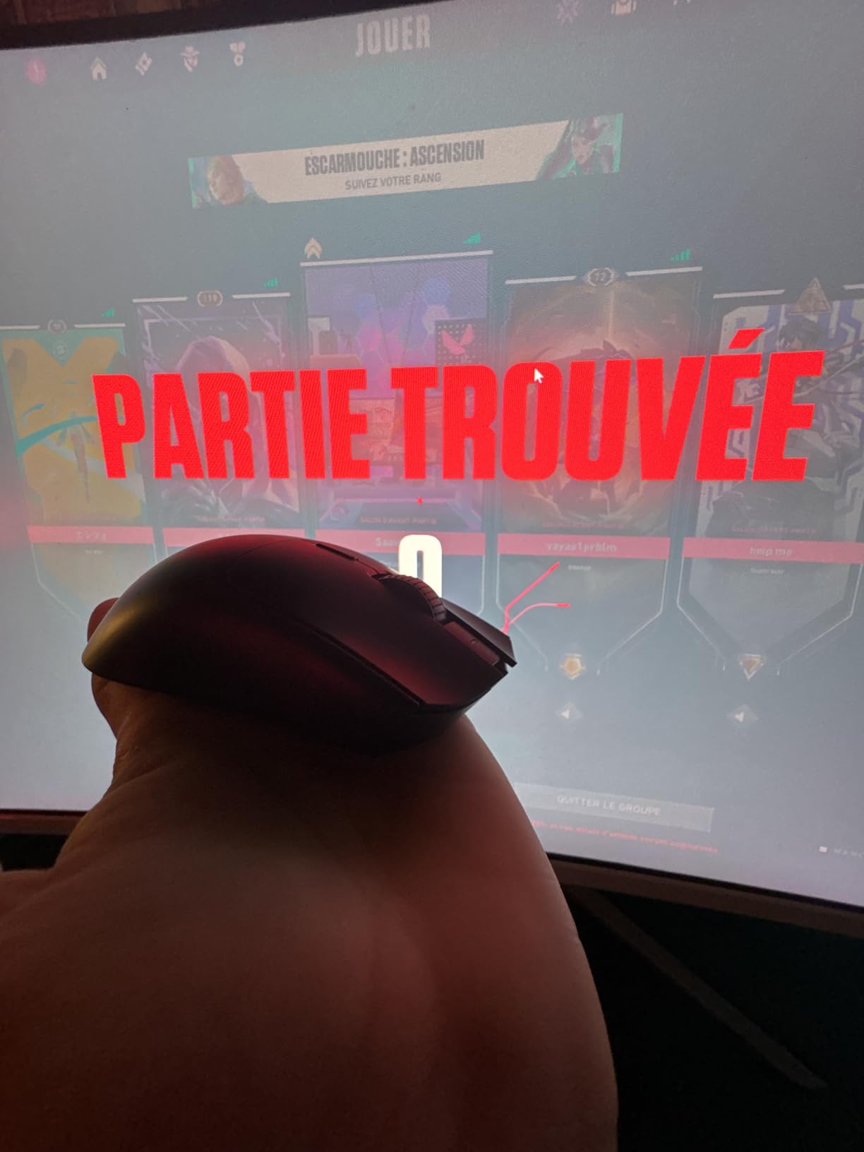 Top capteur, forme à tester
