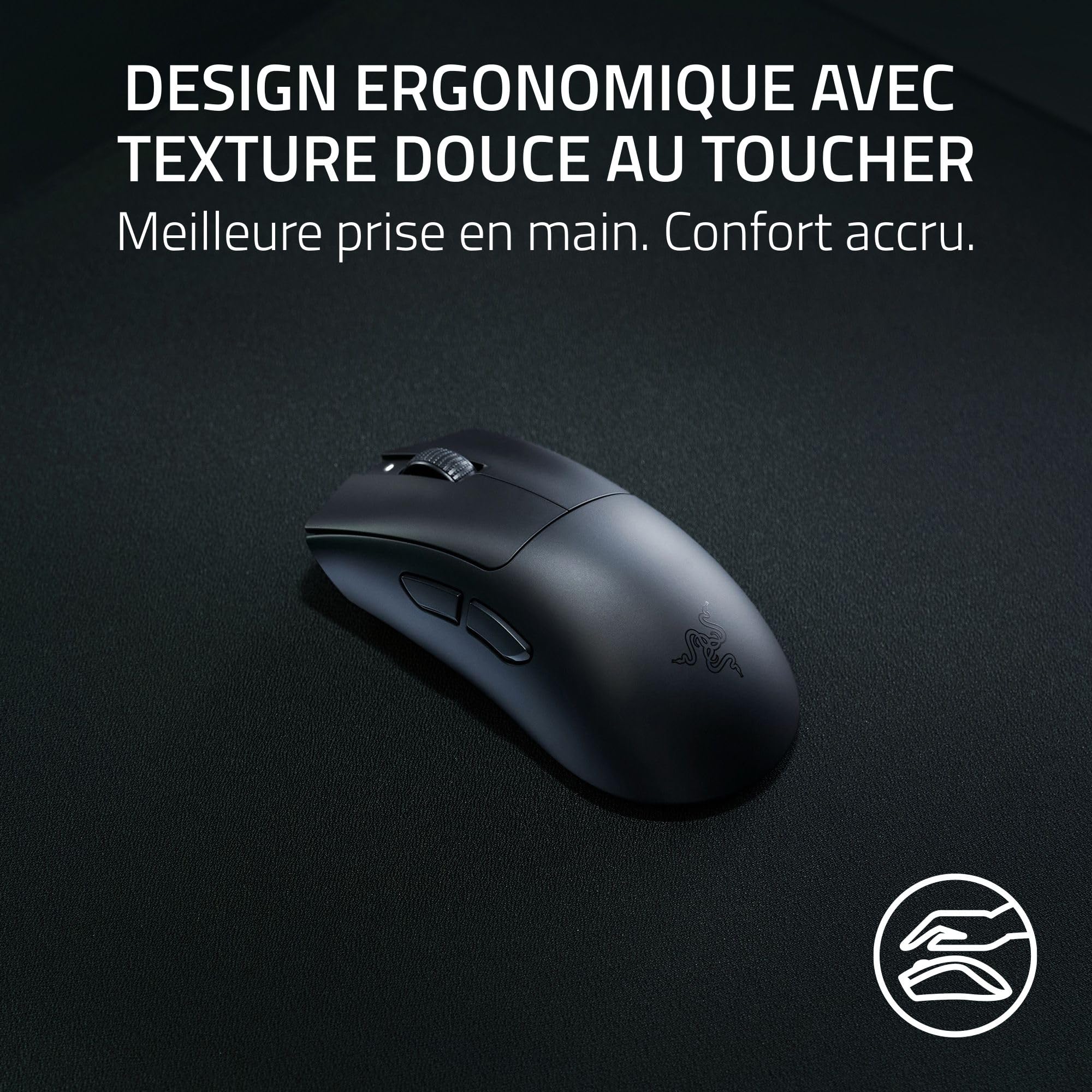 razer-deathadder-v3-hyperspeed-souris-gaming-sans-fil-55g-26k-dpi-noir image 3