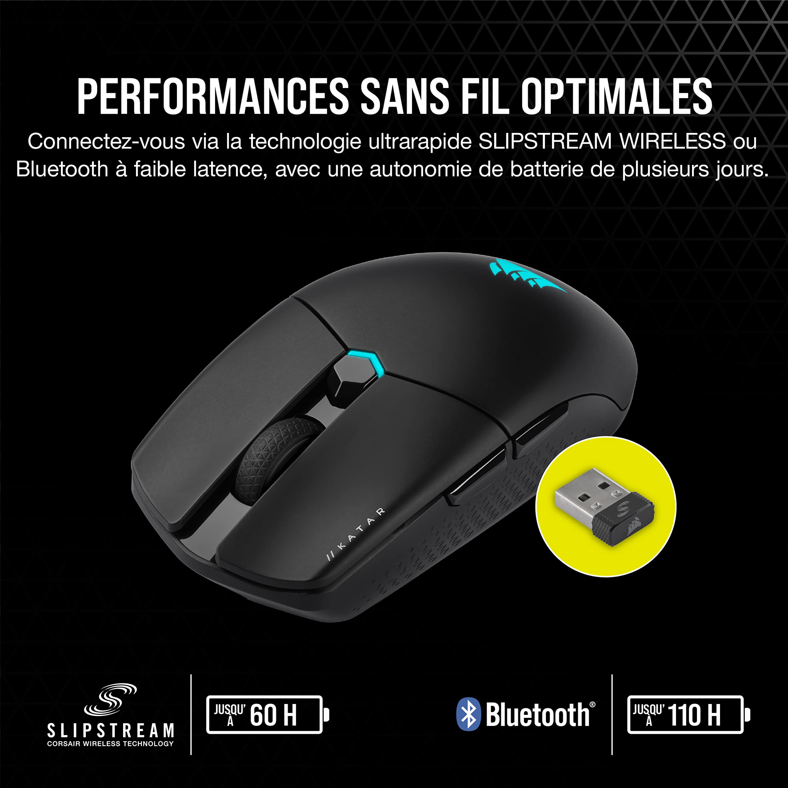 corsair-katar-elite-wireless-souris-gaming-fps-ultra-l-g-re-noir image 5