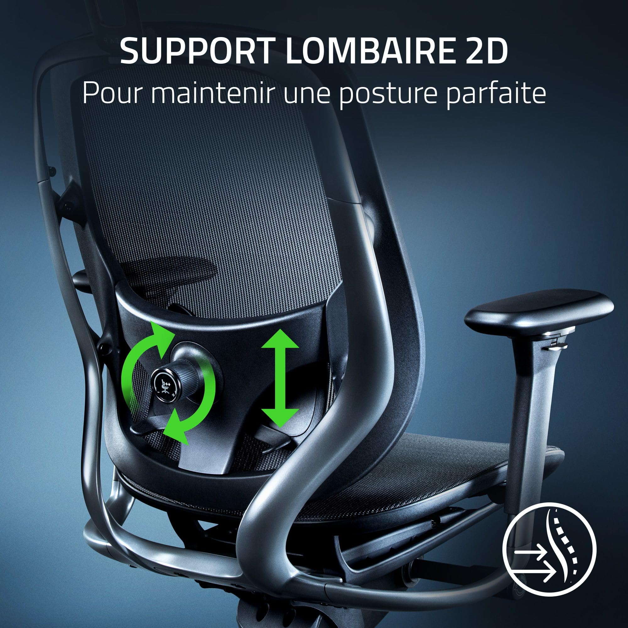 razer-fujin-pro-chaise-gaming-maille-respirante-noir image 6