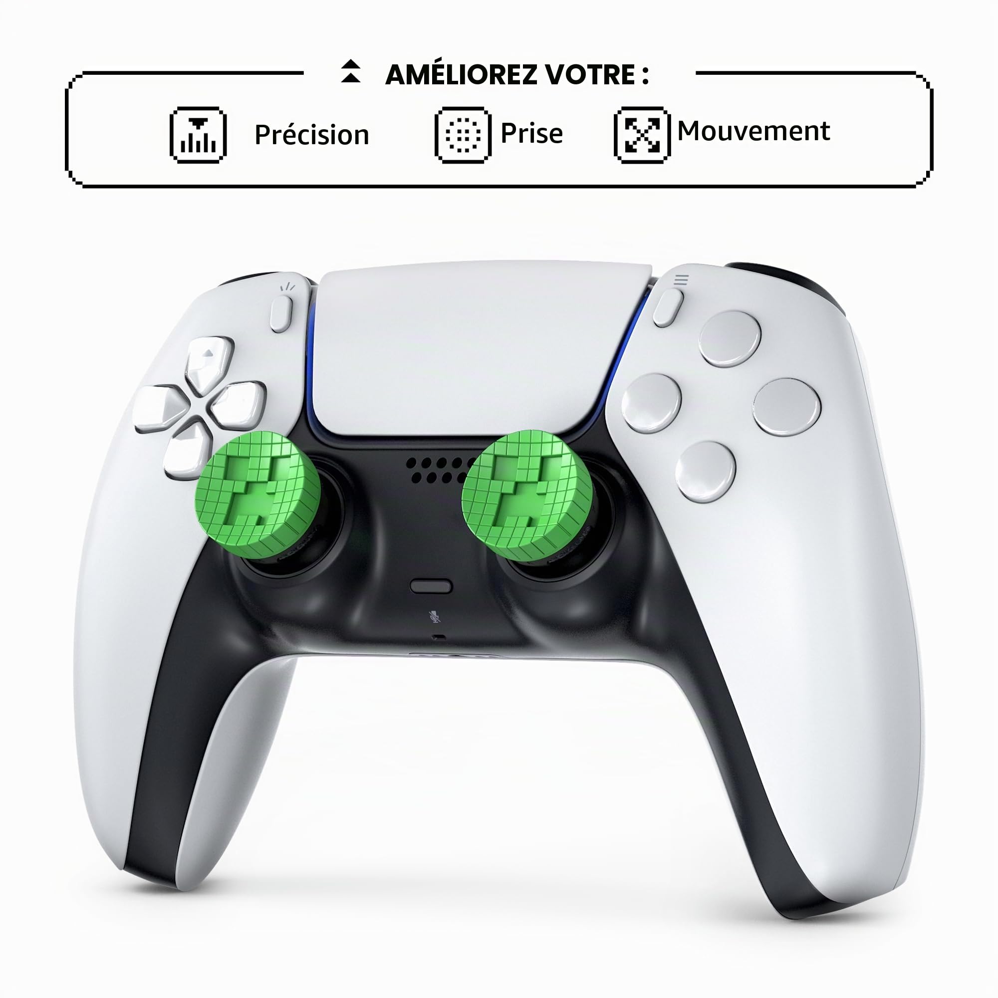 kontrolfreek-minecraft-creeper-edition-grips-mid-rise-6-5-mm-manette-ps5-ps4 image 4