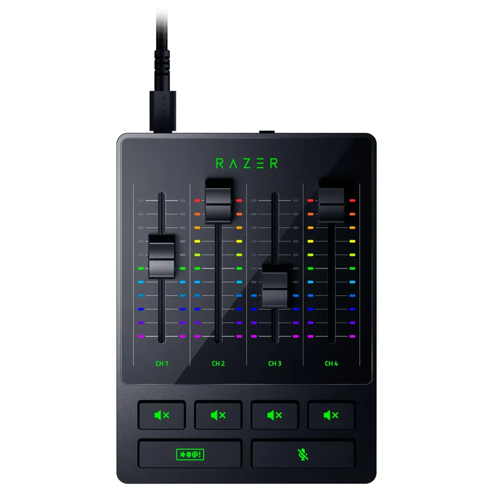 razer-audio-mixer-mixeur-audio-analogique-4-canaux-xlr-chroma-rgb image 1