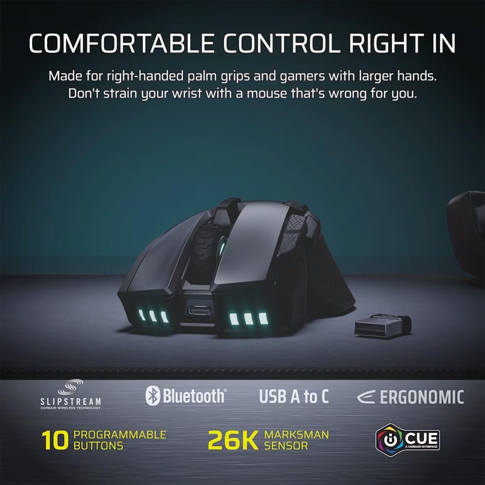 corsair-ironclaw-wireless-se-2026-souris-gaming-ergonomique-26k-dpi image 3