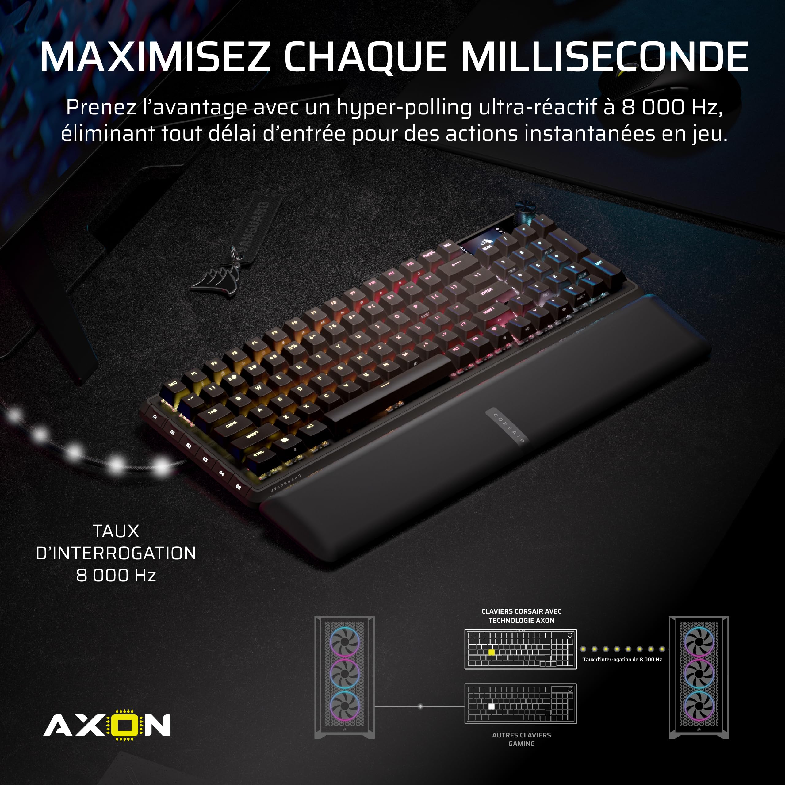 corsair-vanguard-pro-96-clavier-gaming-m-canique-hall-effect-azerty-noir image 4