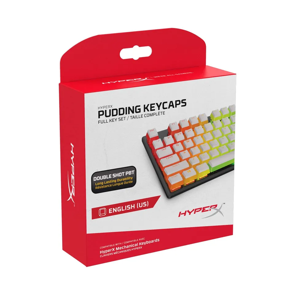 hyperx-pudding-jeu-complet-104-touches-pbt-blanc-us-r-tro-clair image 1