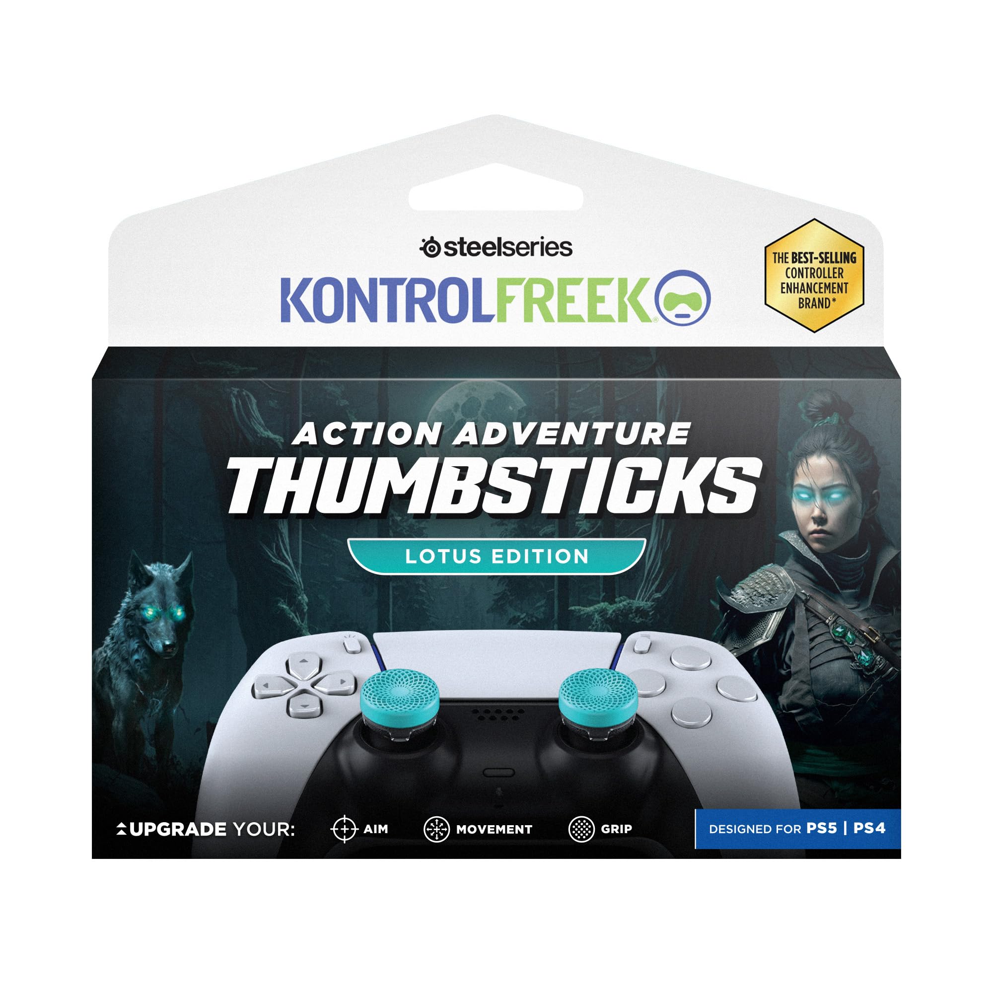 kontrolfreek-lotus-grips-rehausseurs-joystick-ps5-ps4-turquoise image 7