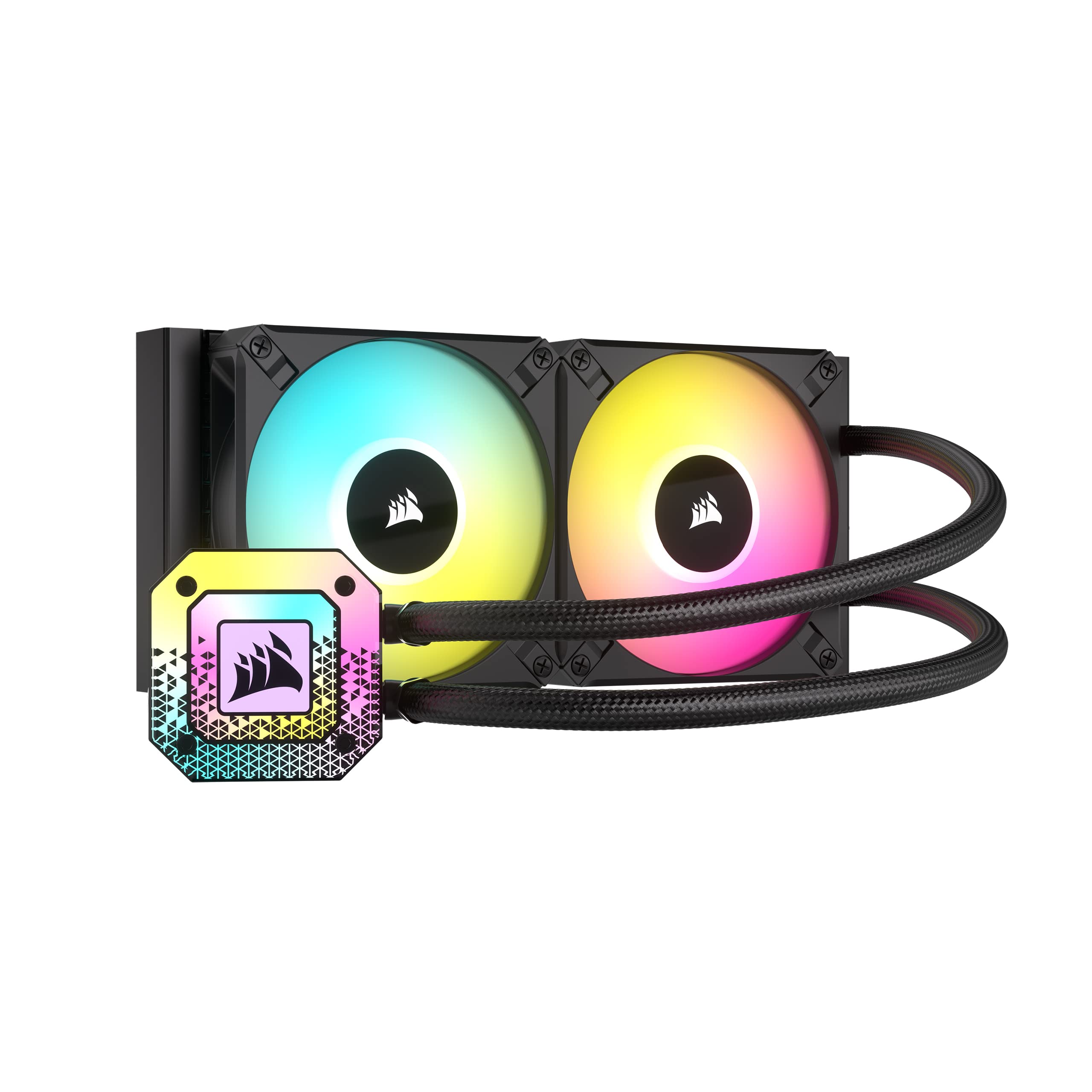 corsair-icue-h100i-elite-capellix-xt-refroidisseur-cpu-liquide-240mm-noir image 1