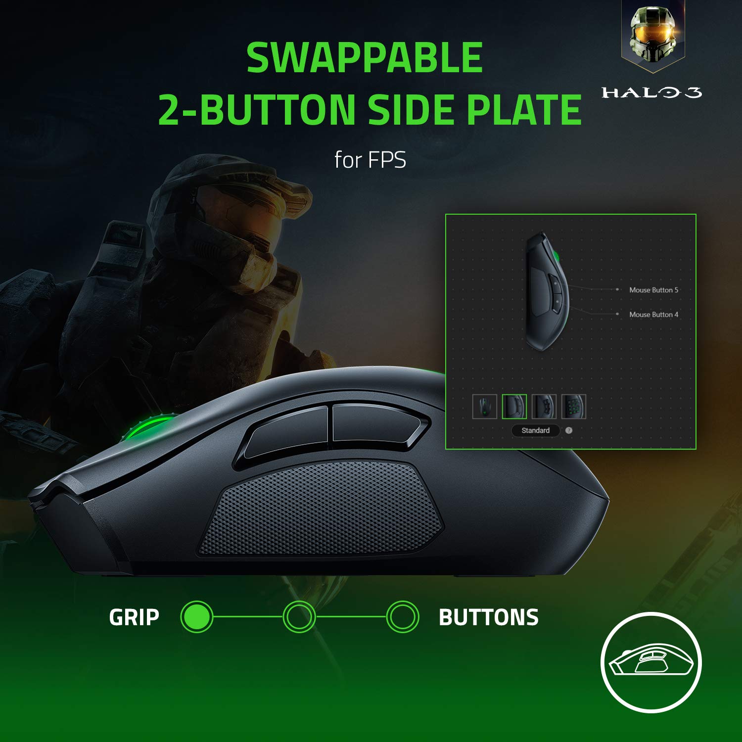 razer-naga-pro-noir-souris-gaming-sans-fil-modulaire-19-1-boutons image 5