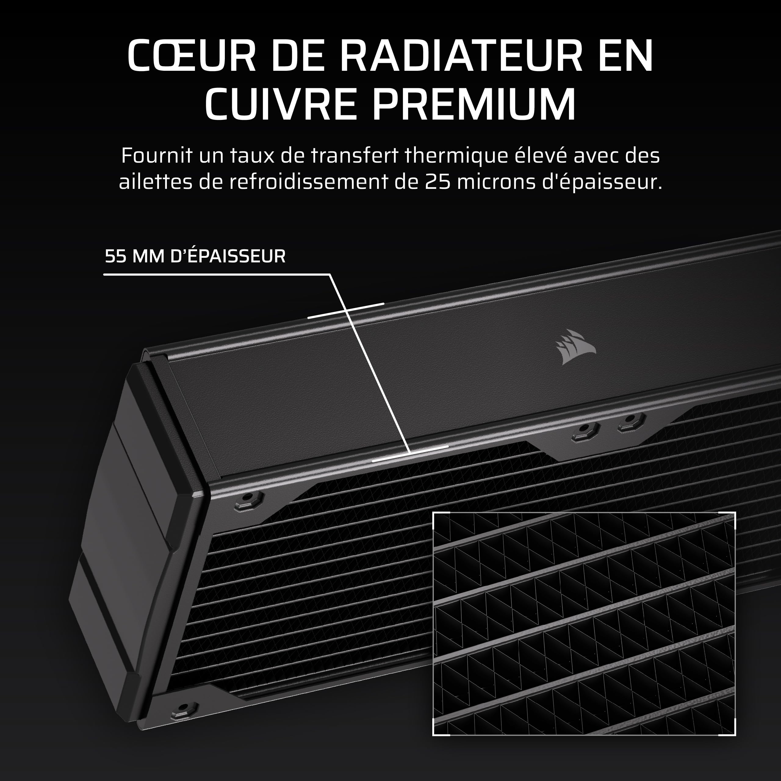 corsair-hydro-x-series-xr7-360mm-v2-radiateur-watercooling-custom-noir image 4