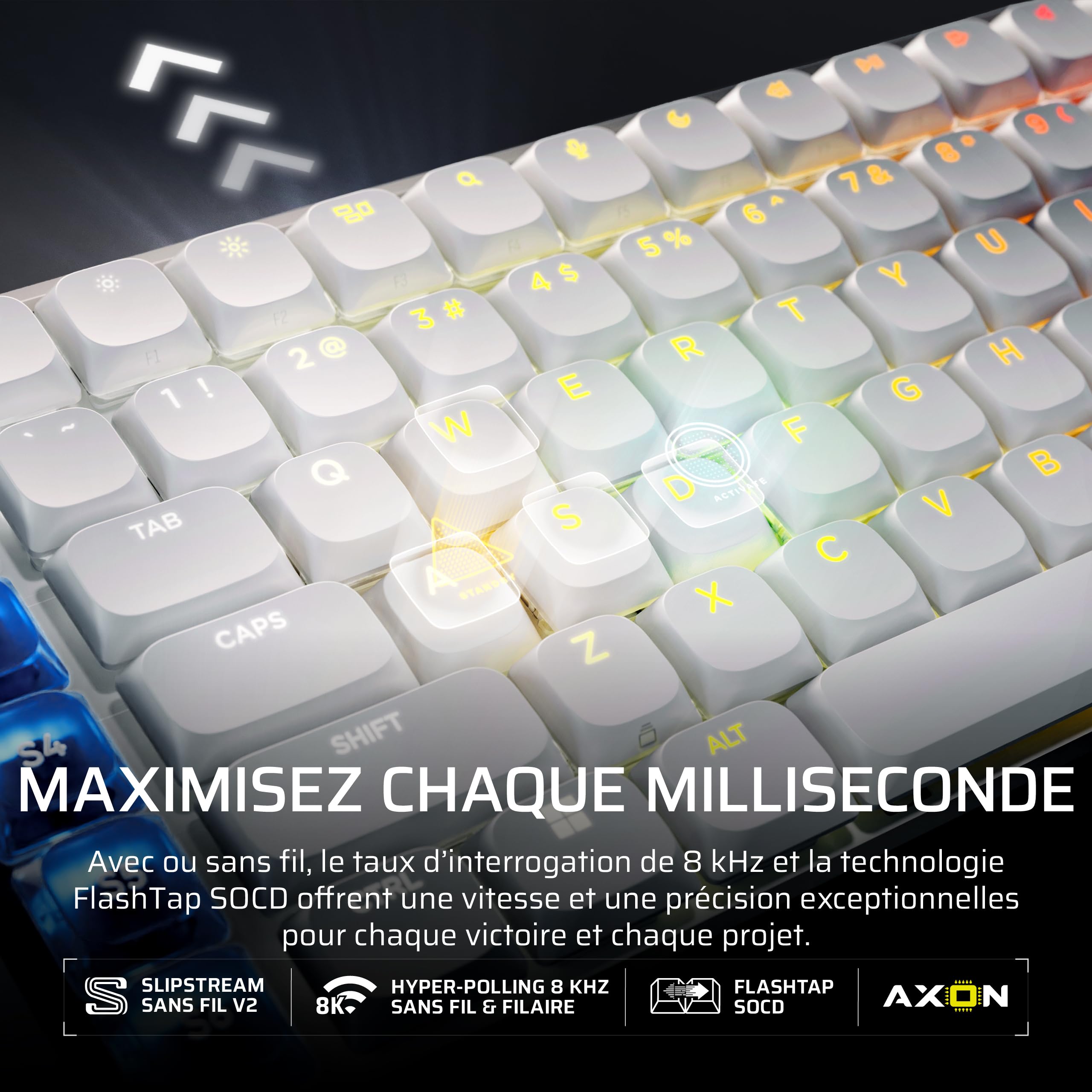 corsair-vanguard-air-99-wireless-clavier-gaming-rgb-azerty-fr-blanc-optique-m-ca image 5