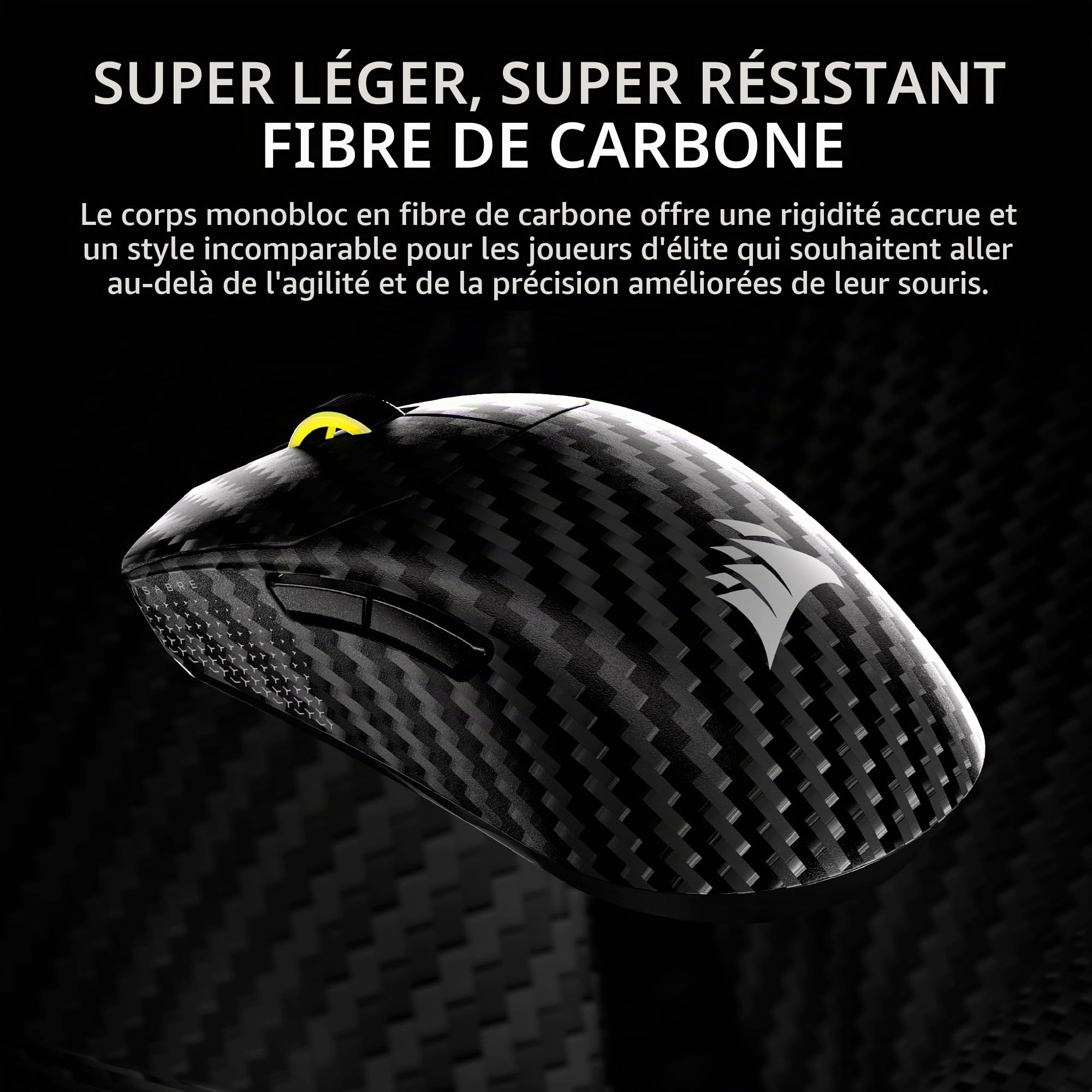 corsair-sabre-v2-pro-souris-gaming-sans-fil-55-g-fibre-de-carbone-33-000-dpi-8-0 image 4