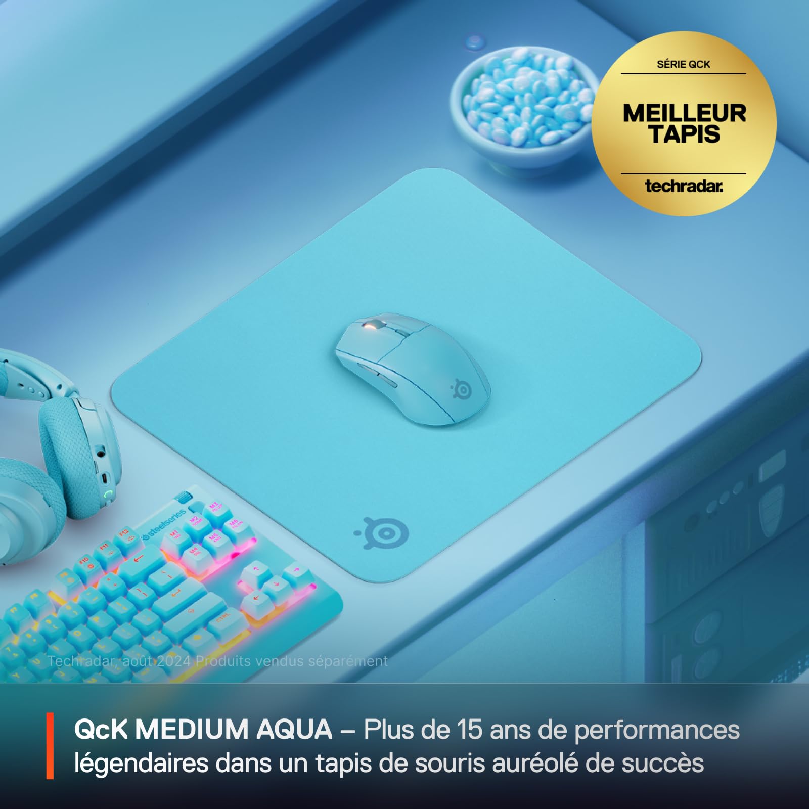 steelseries-qck-medium-aqua-tapis-de-souris-gaming-320-x-270-mm image 2