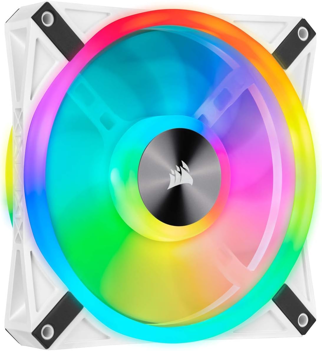 corsair-icue-ql140-rgb-blanc-ventilateur-pwm-140mm-34-led-1250-tr-min-pack-simpl image 1