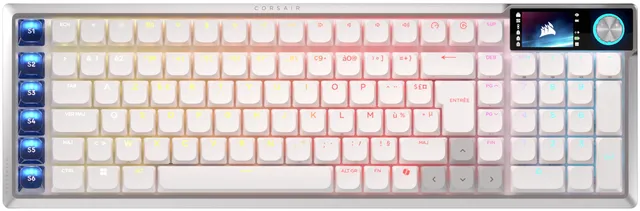 corsair-vanguard-air-99-wireless-clavier-gaming-rgb-azerty-fr-blanc-optique-m-ca image 1