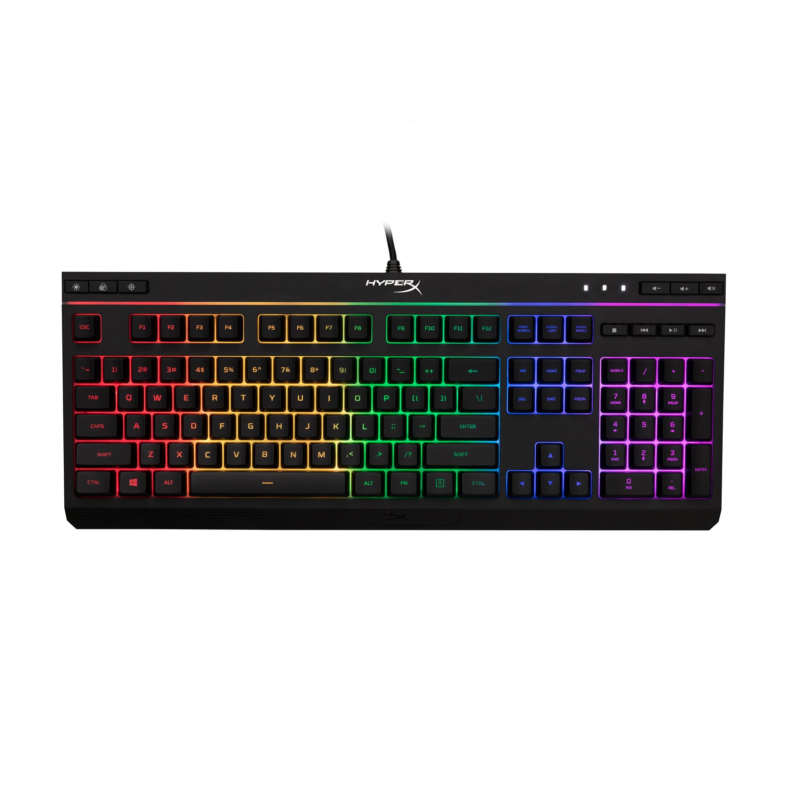 hyperx-alloy-core-rgb-clavier-gaming-membrane-r-tro-clair image 1