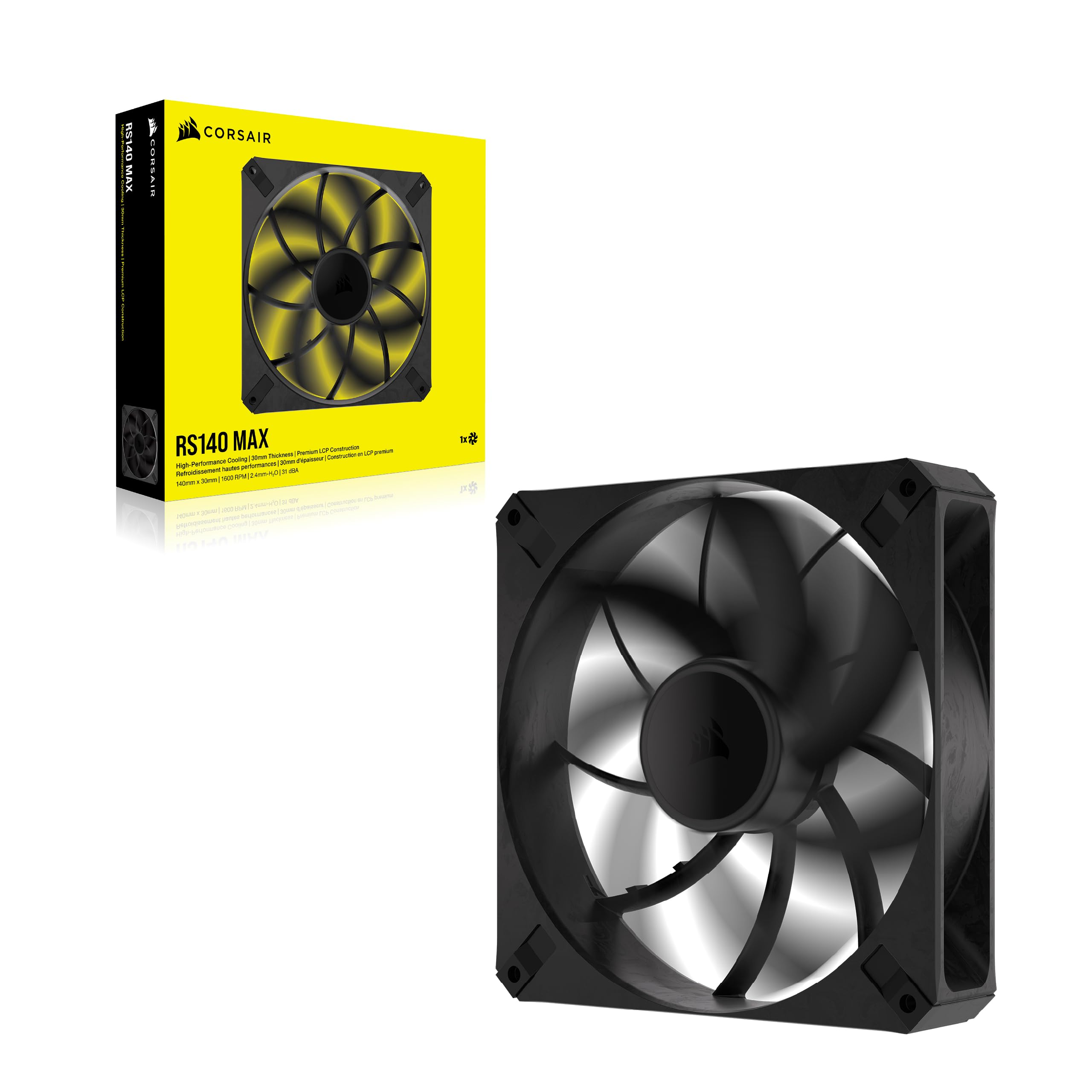 corsair-rs140-max-pwm-ventilateur-bo-tier-140-mm-pais-30-mm-noir image 7