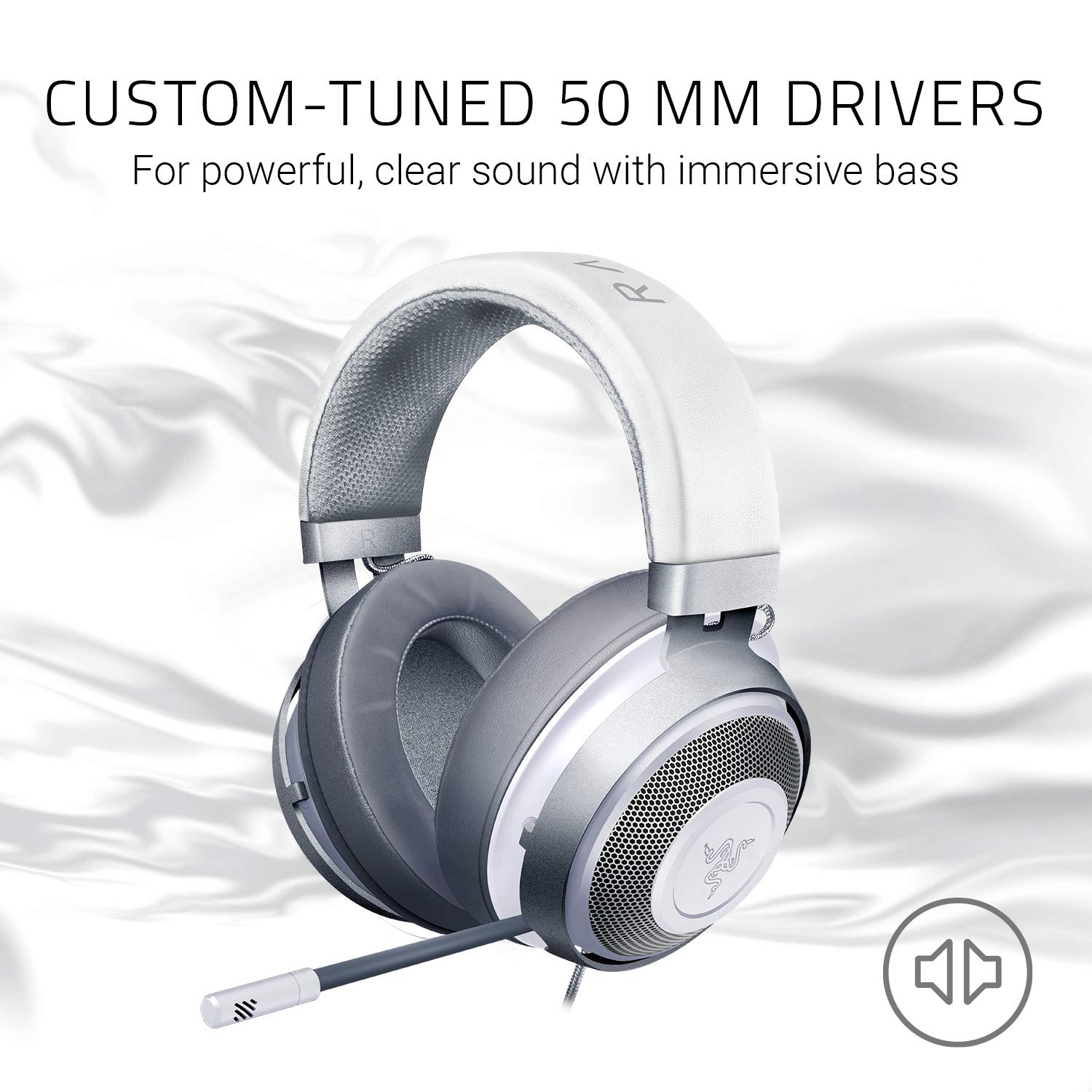 razer-kraken-casque-gaming-filaire-multiplateforme-50-mm-blanc-mercury image 2