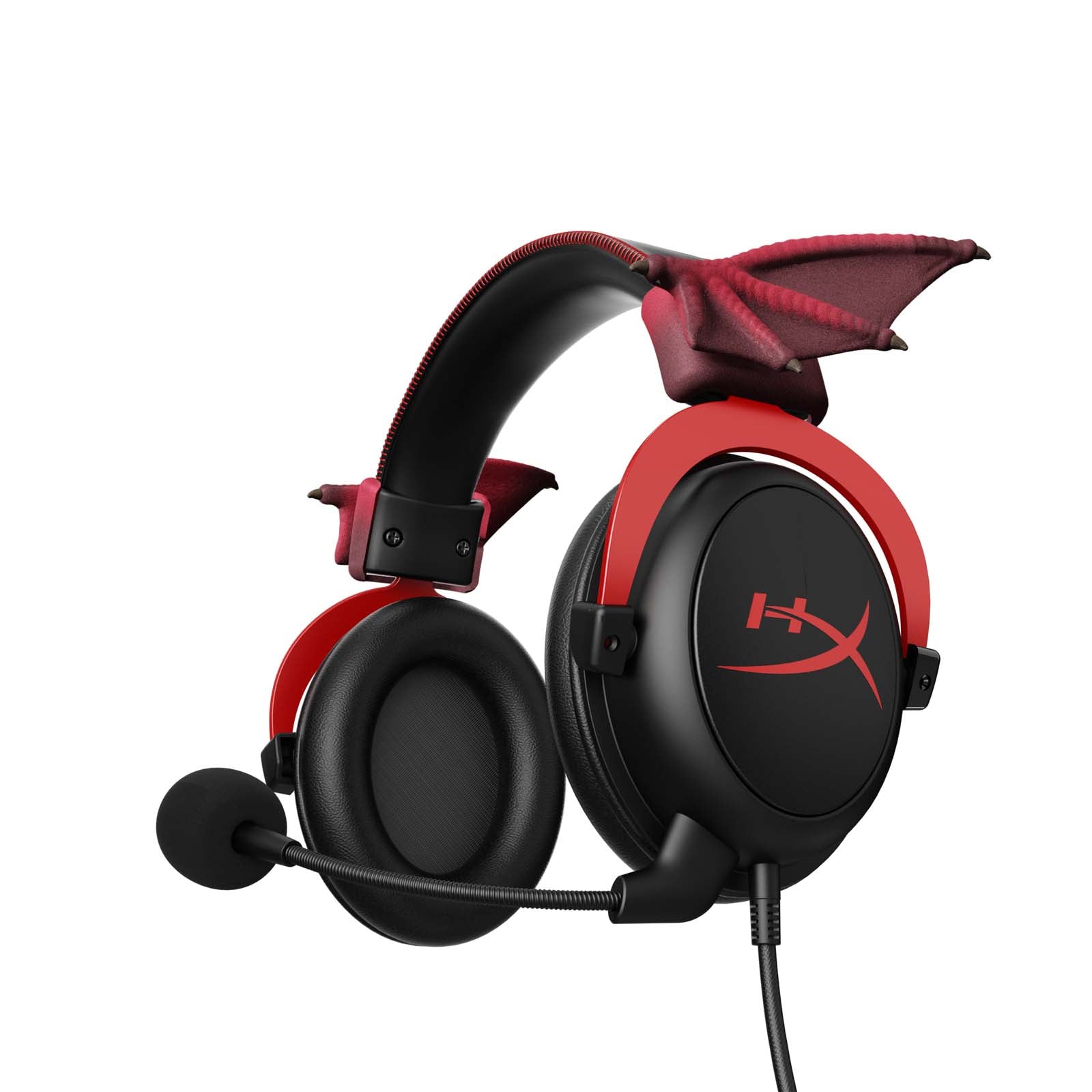 hyperx-hx3d-dragon-wings-rouge-accessoire-casque-gaming-headset-topper image 4