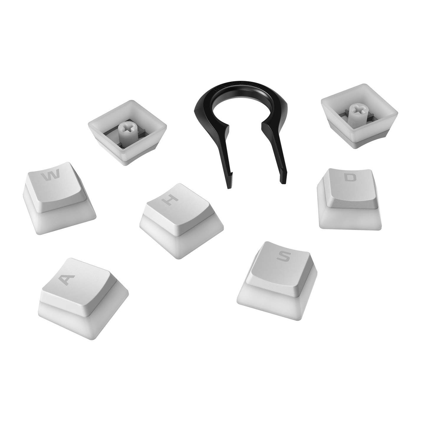 hyperx-pudding-jeu-complet-104-touches-pbt-blanc-us-r-tro-clair image 5