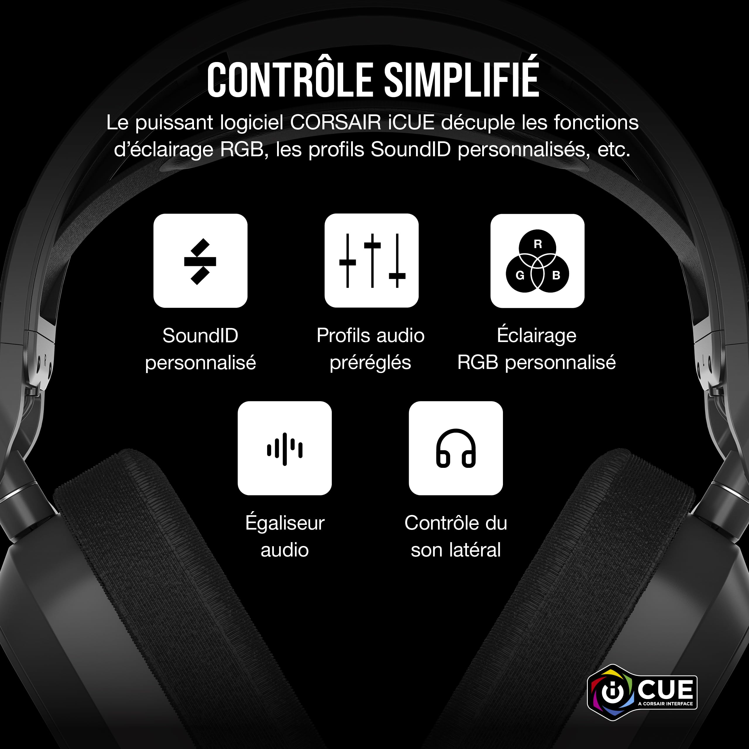 corsair-hs80-max-wireless-casque-gaming-multiplateforme-gris-acier image 8