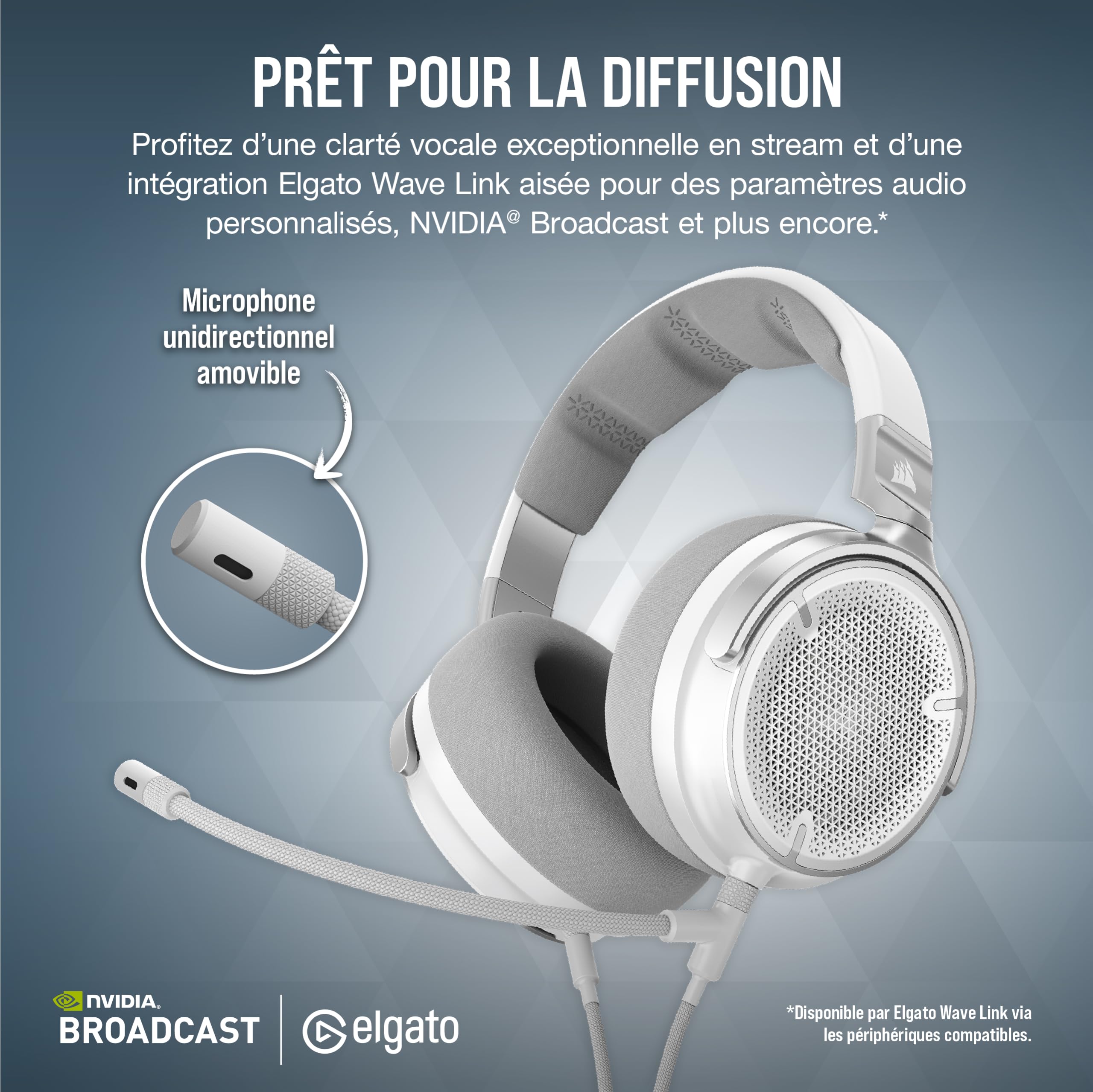 corsair-virtuoso-pro-casque-jeu-ouvert-filaire-blanc image 5