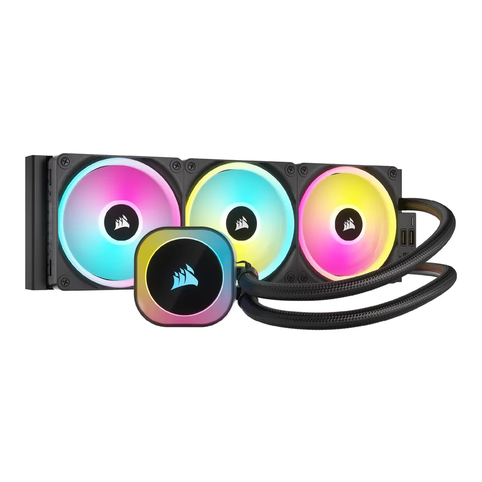 corsair-icue-link-h150i-rgb-360mm-watercooling-cpu-qx120-rgb-noir image 1