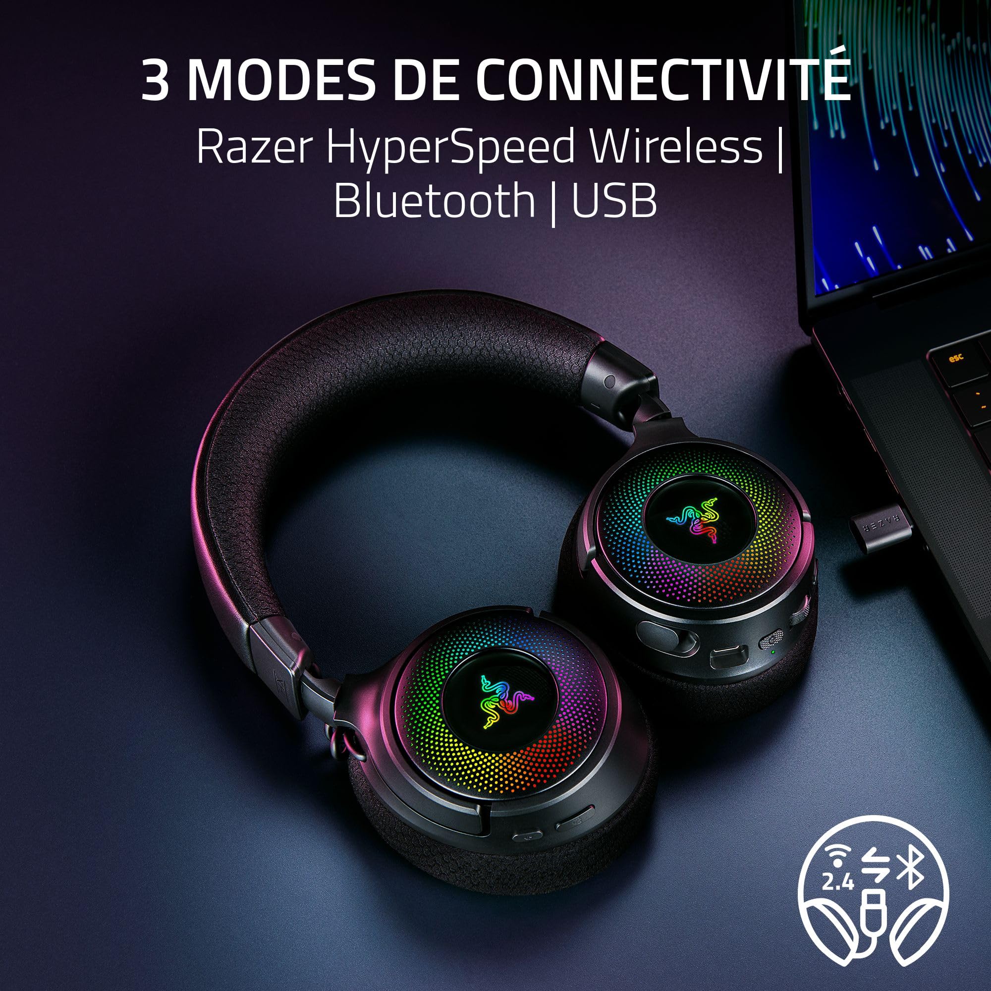 razer-kraken-v4-casque-gaming-sans-fil-noir image 4
