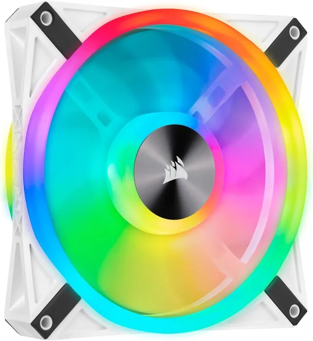 corsair-icue-ql140-rgb-blanc-ventilateur-pwm-140mm-34-led-1250-tr-min-pack-simpl image 1