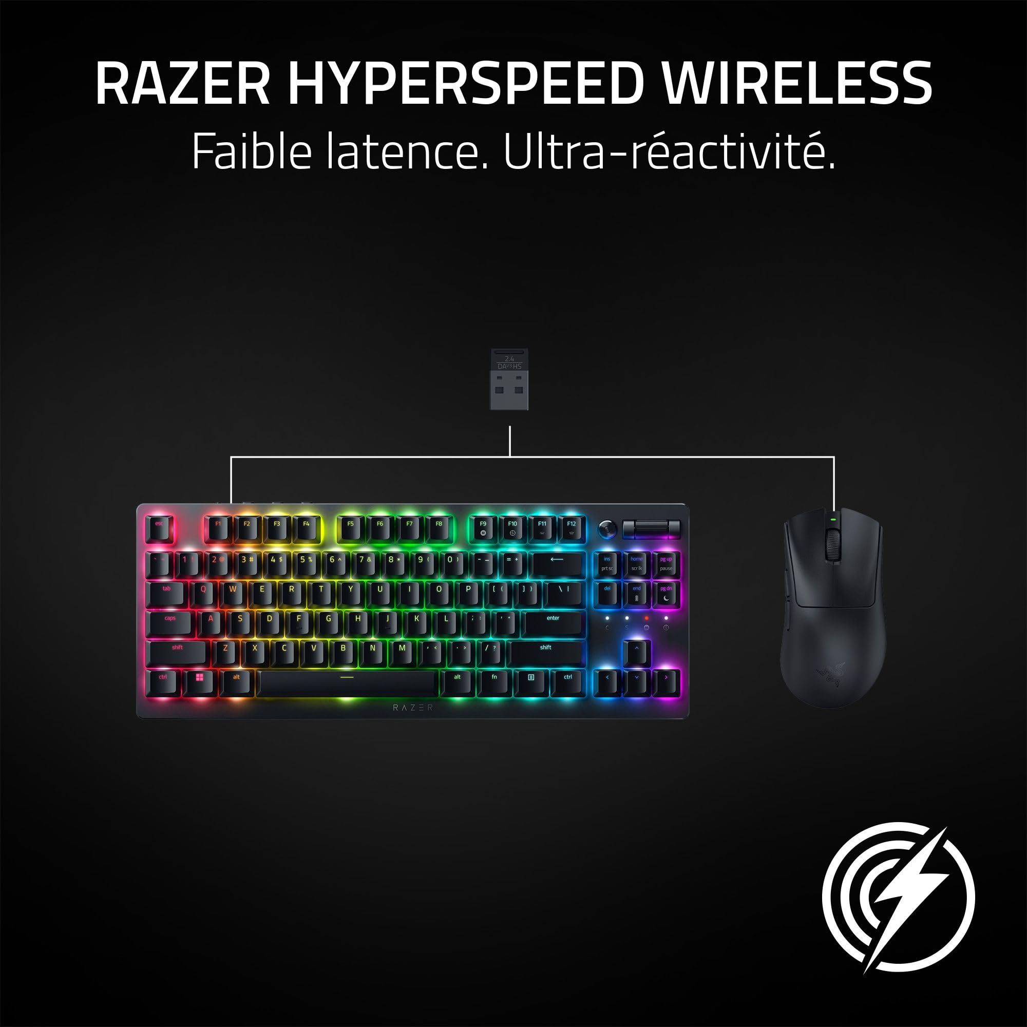 razer-deathadder-v3-hyperspeed-souris-gaming-sans-fil-55g-26k-dpi-noir image 5