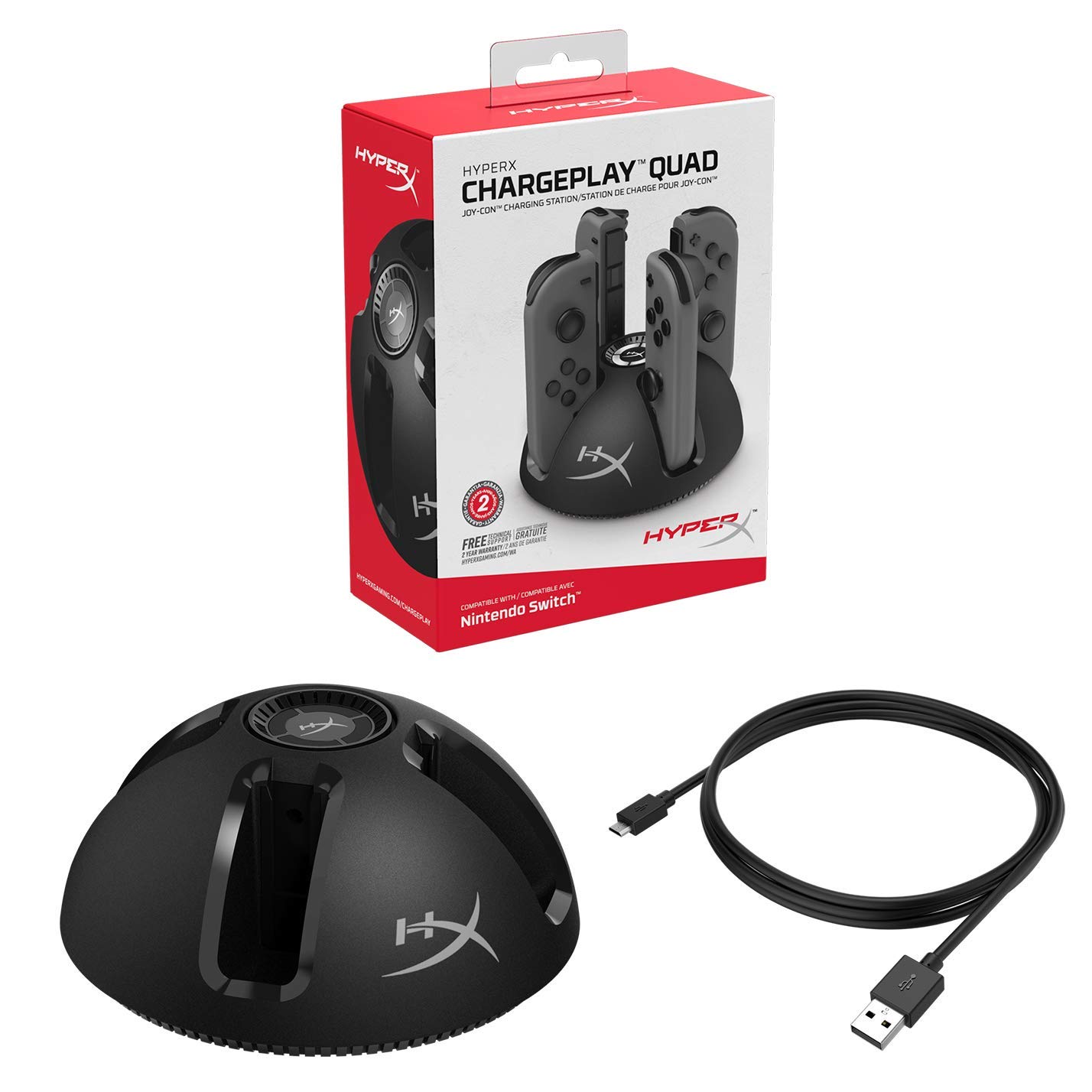hyperx-chargeplay-quad-station-de-charge-pour-4-manettes-joy-con-nintendo-switch image 5