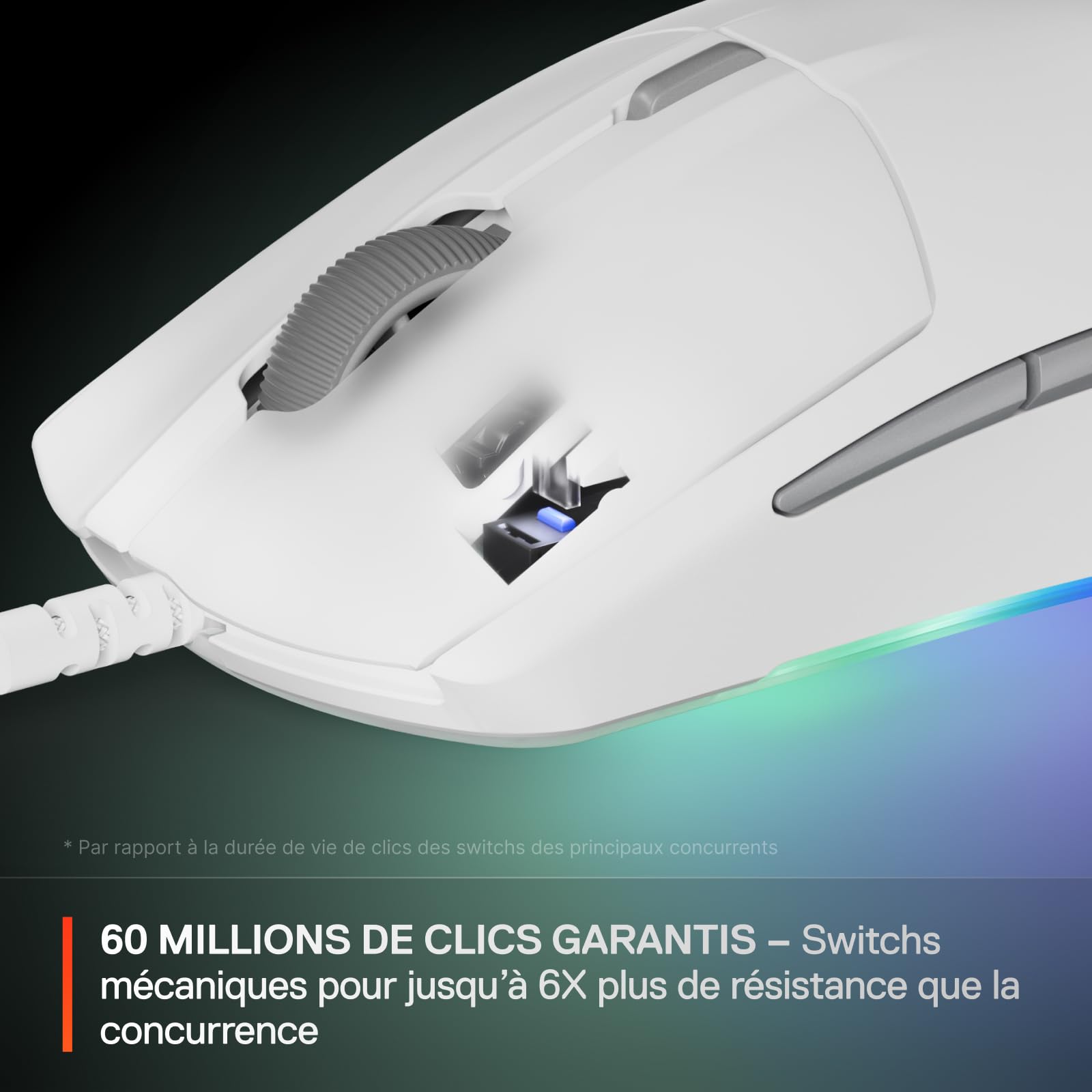 steelseries-rival-3-gen-2-souris-gaming-filaire-blanc image 4