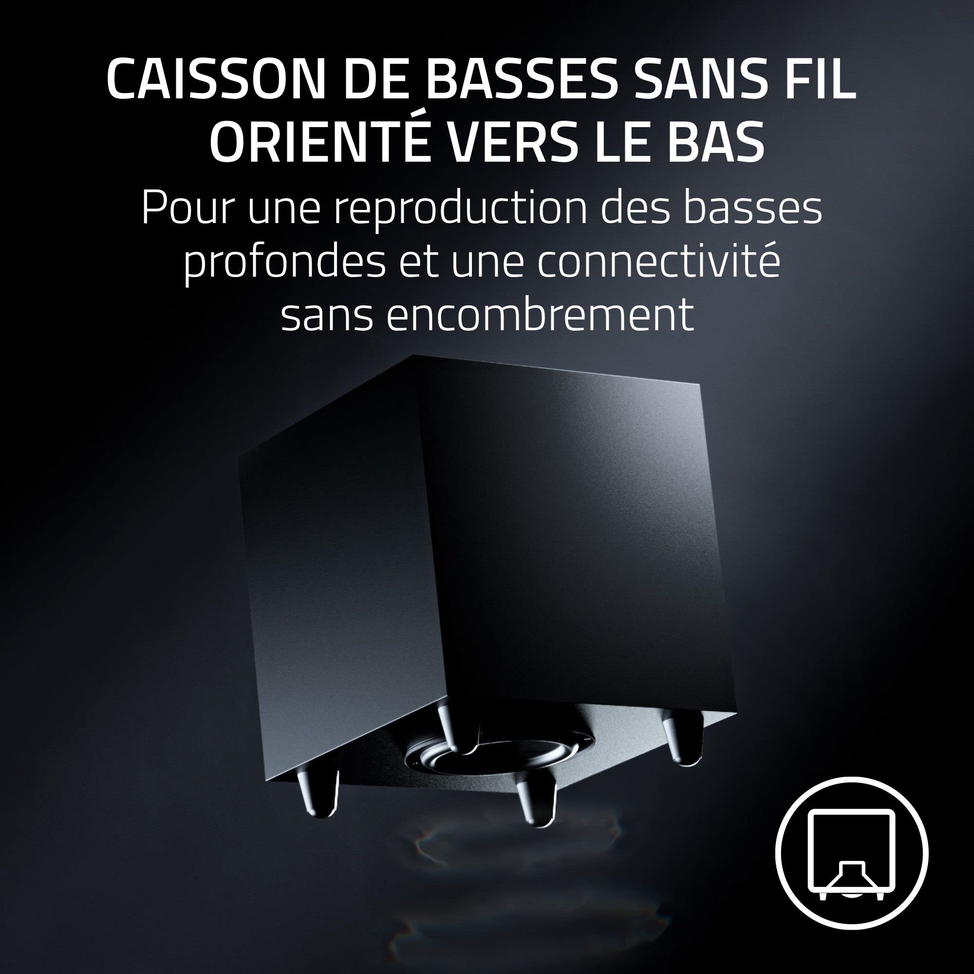 razer-nommo-v2-pro-enceintes-gaming-2-1-avec-caisson-de-basses-sans-fil-noir image 3