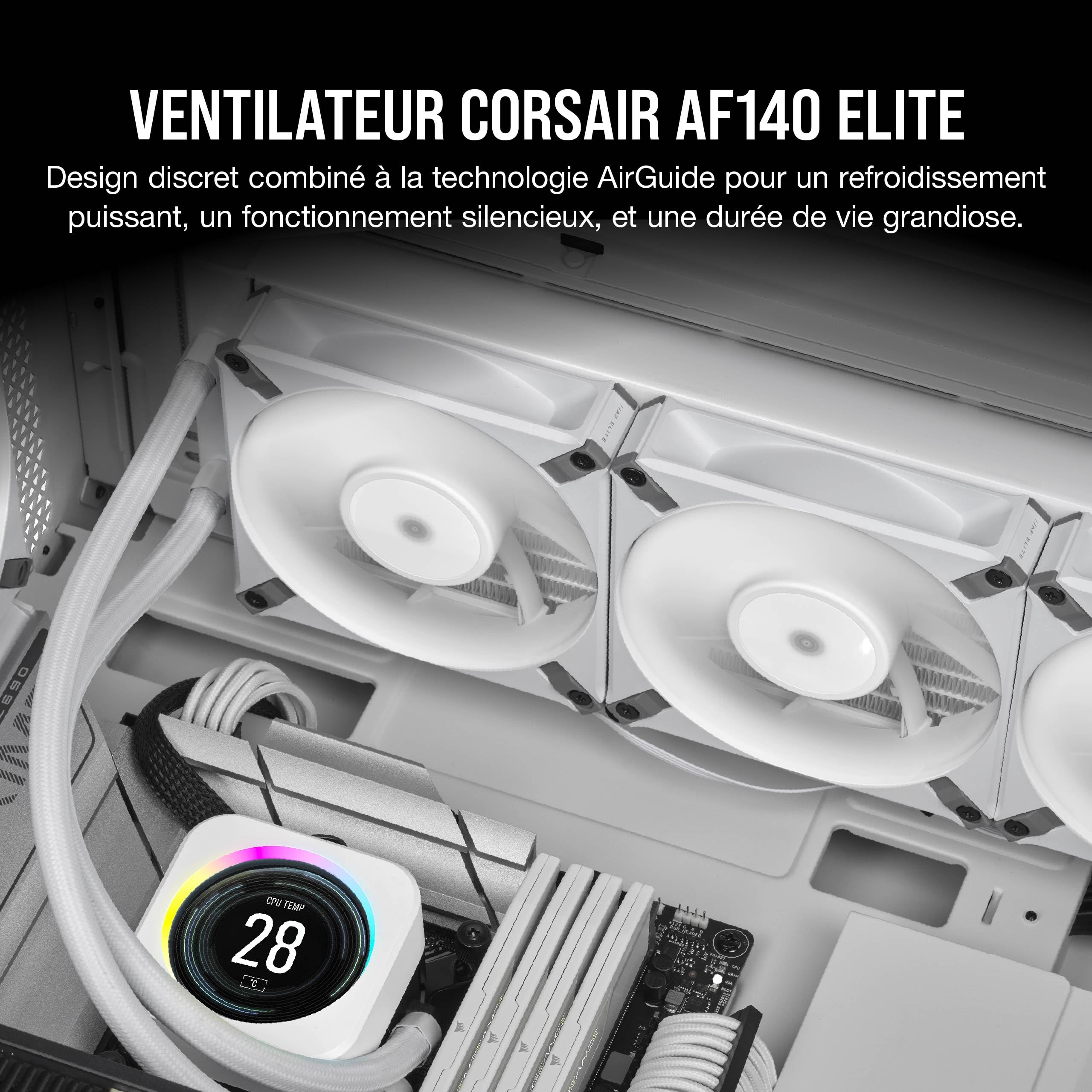 corsair-af140-elite-ventilateur-140mm-pwm-blanc image 2