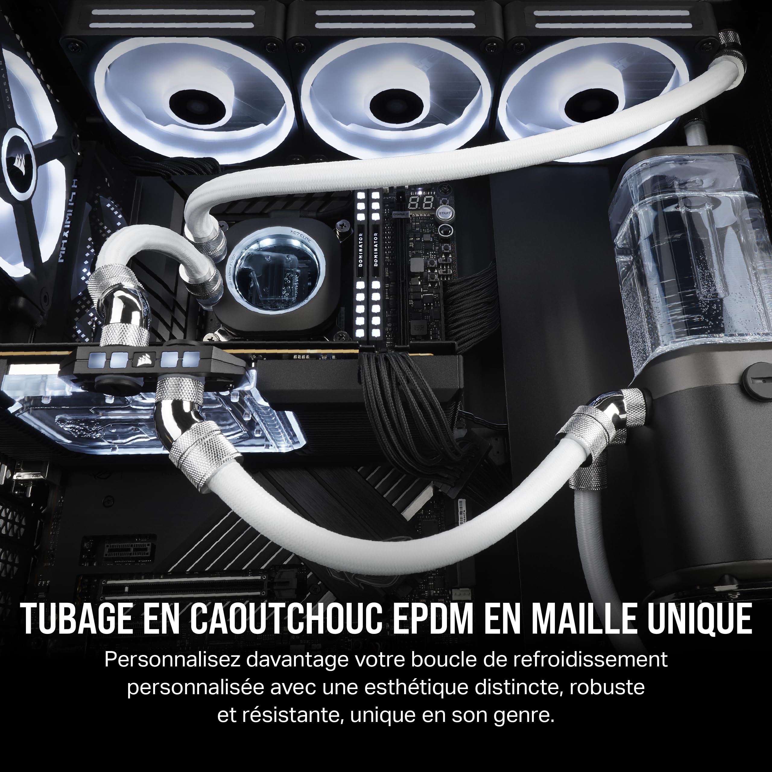 corsair-hydro-x-series-xt-softline-blanc-tuyau-mesh-epdm-3-m-tres-watercooling-c image 3
