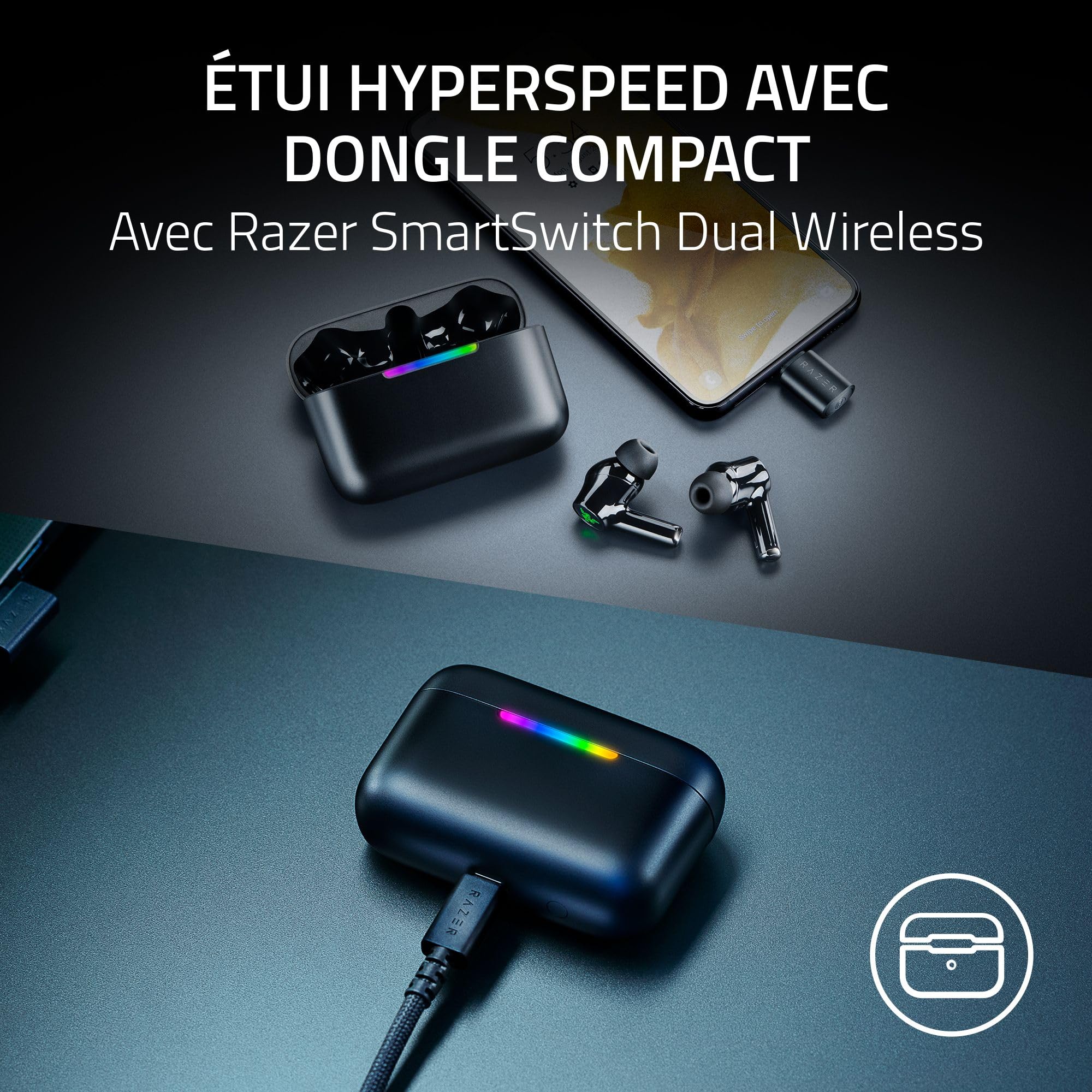 razer-hammerhead-v3-hyperspeed-couteurs-gaming-sans-fil-anc-ipx4-noir image 4
