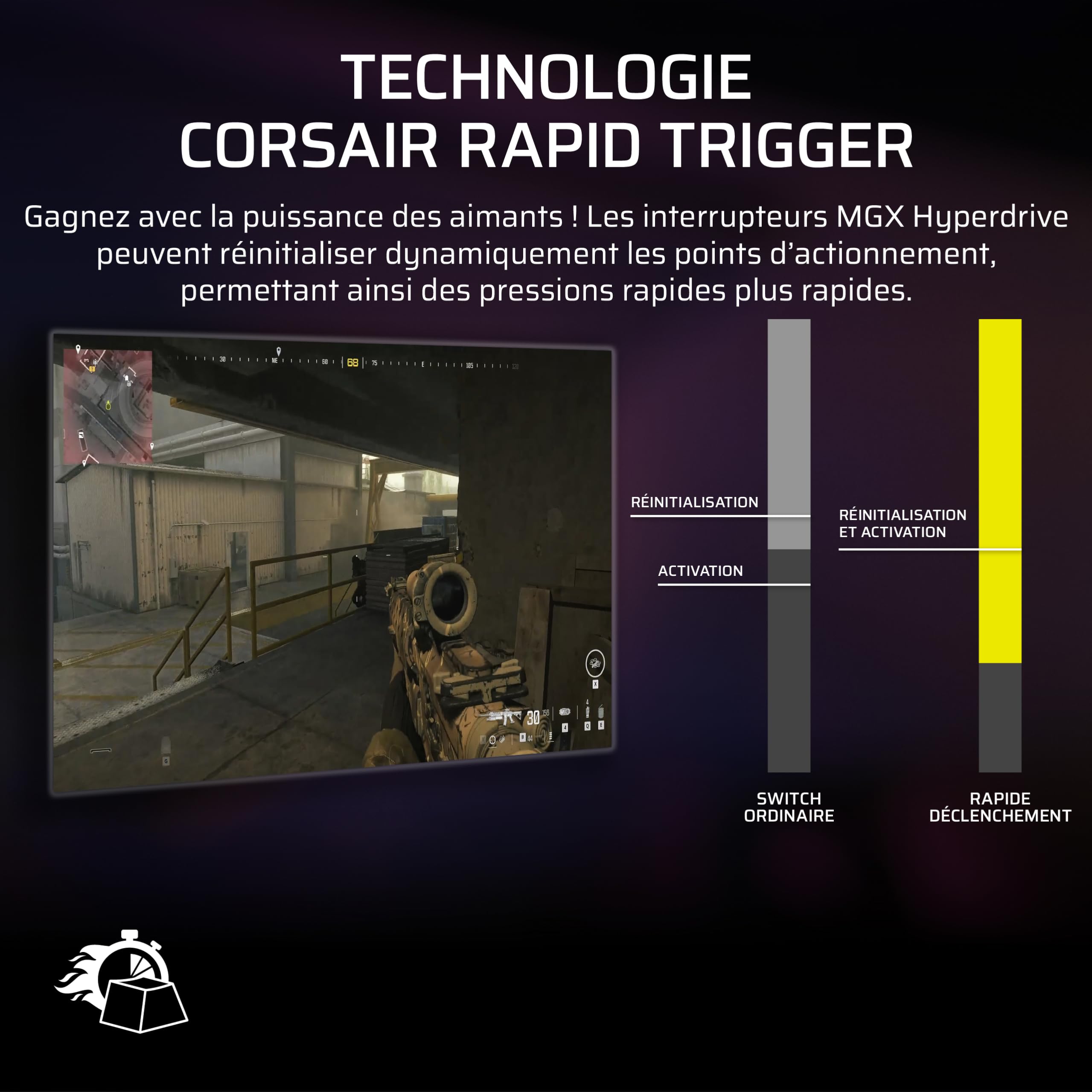 corsair-vanguard-pro-96-clavier-gaming-m-canique-hall-effect-azerty-noir image 8