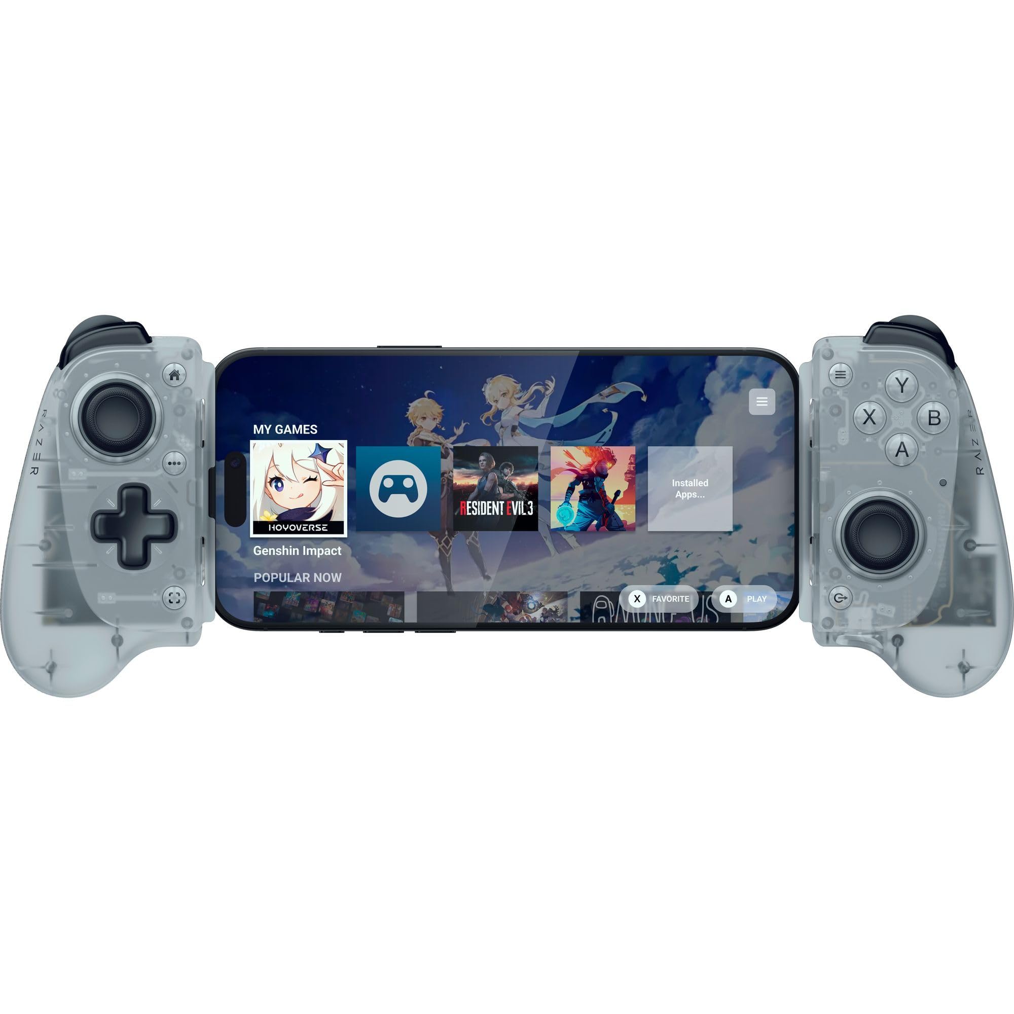 razer-kishi-v3-phantom-white-manette-mobile-usb-c-iphone-et-android image 8
