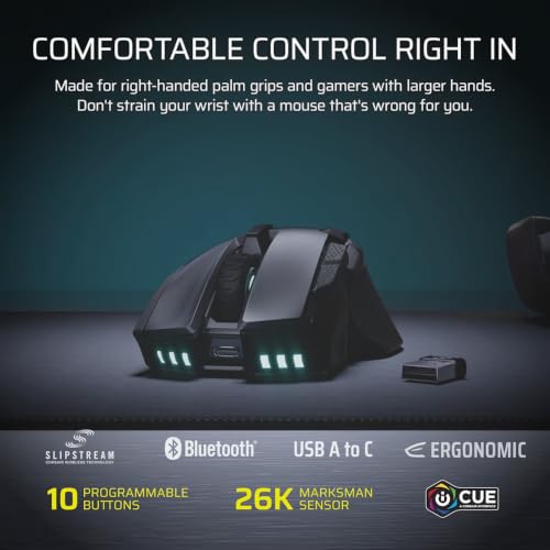 corsair-ironclaw-wireless-se-2026-souris-gaming-ergonomique-26k-dpi image 6