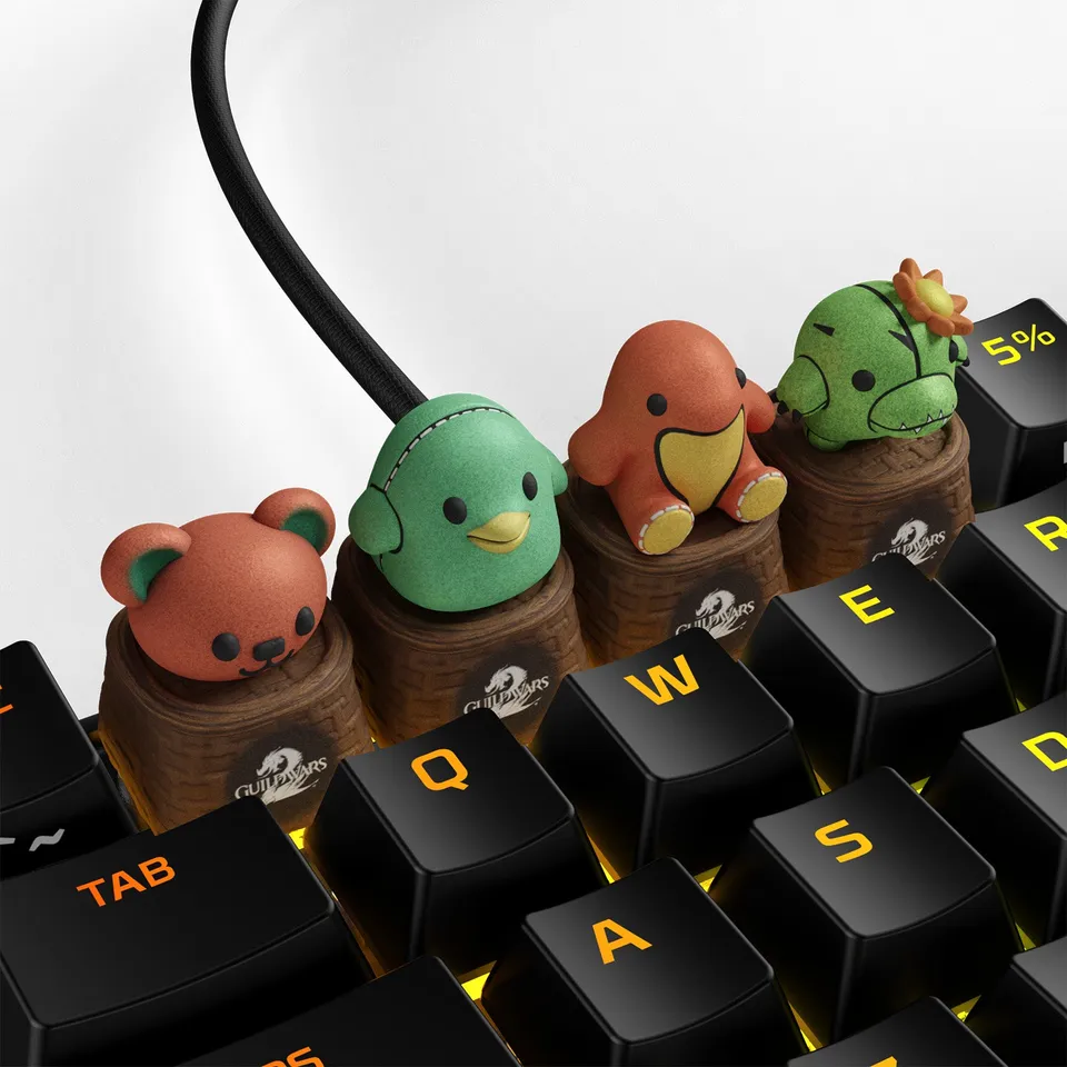 hyperx-hx3d-x-guild-wars-2-plush-pals-keycap-set image 1