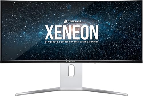 corsair-xeneon-34wqhd240-c-34-pouces-qd-oled-cran-gaming-incurv-240hz-blanc image 2