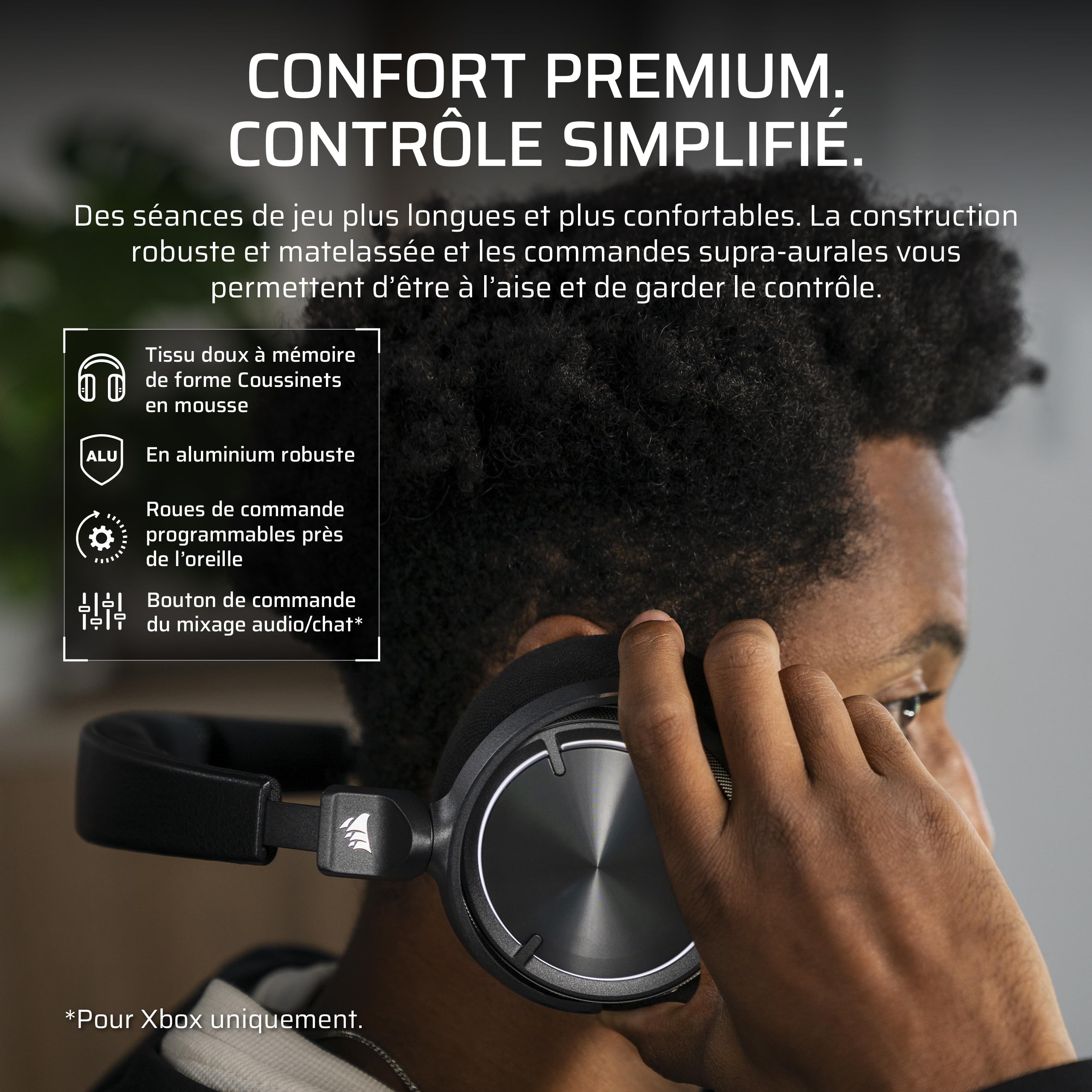 corsair-virtuoso-max-sans-fil-pour-xbox-casque-gaming-carbone-dolby-atmos image 7