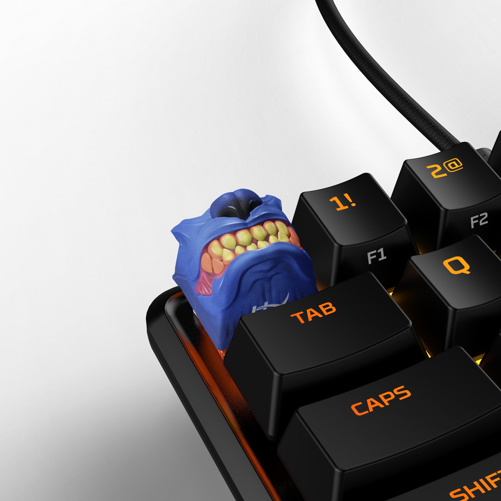 hyperx-3d-bundle-brock-hofer-lot-3-keycaps-fanged-beast-ghost-beast-grim-beast image 3