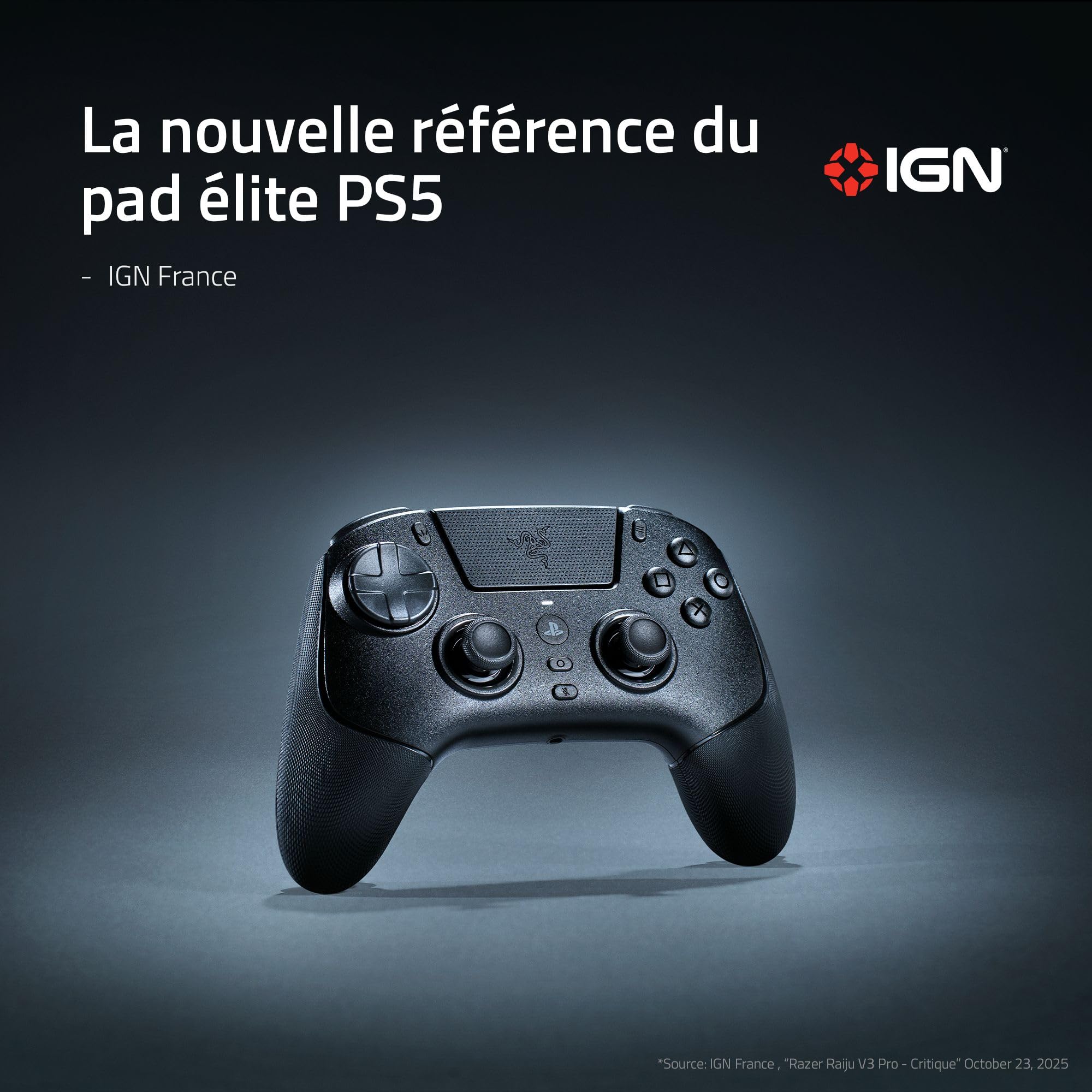 razer-raiju-v3-pro-manette-sans-fil-e-sport-ps5-et-pc-noir image 2
