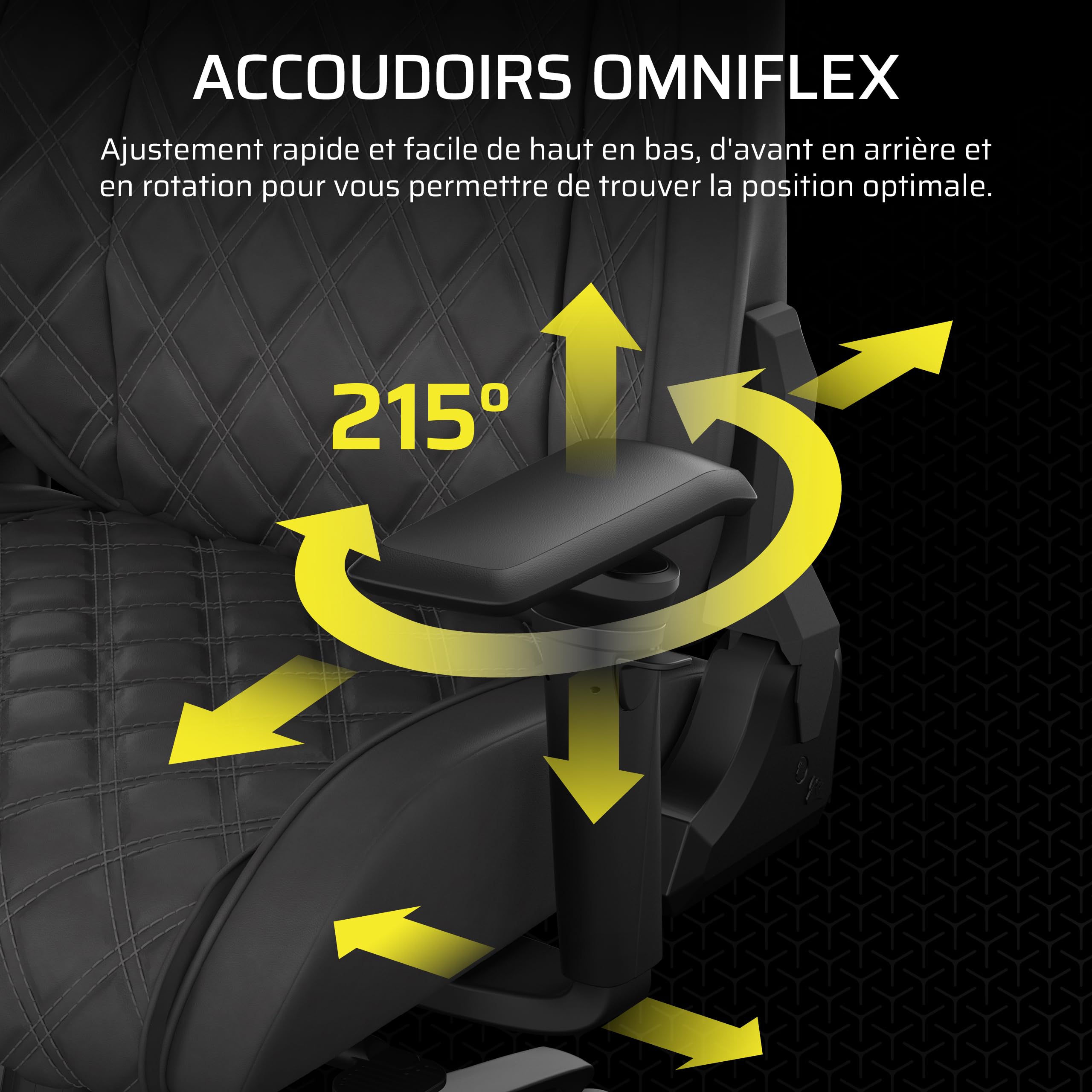 corsair-tc500-luxe-fauteuil-gaming-tissu-respirant-ombre-inclinable image 6