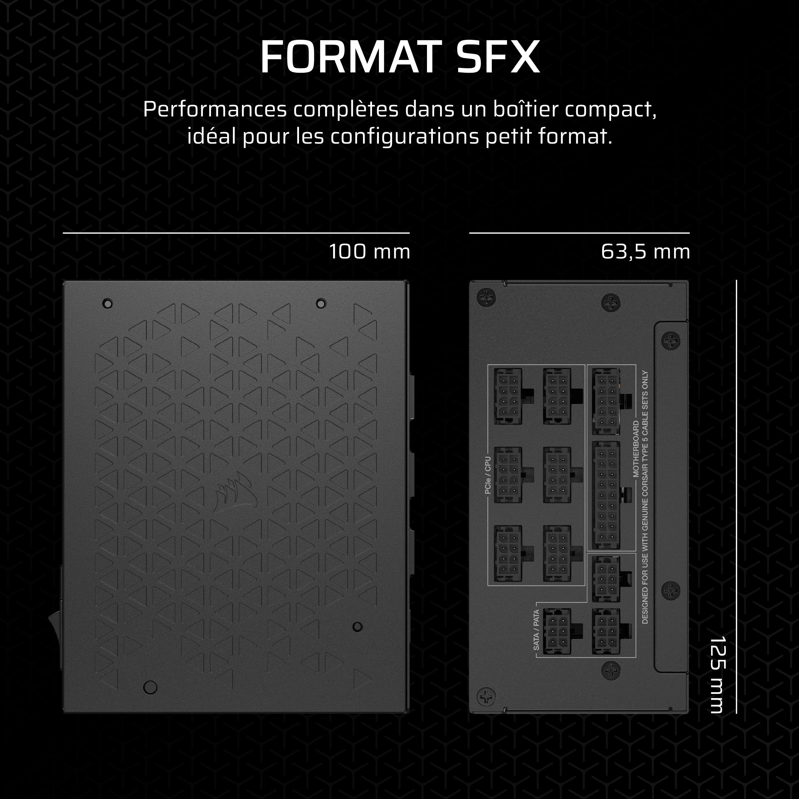 corsair-sf1000-2024-alimentation-sfx-1000w-80-plus-platinum-atx-3-1-noire image 4