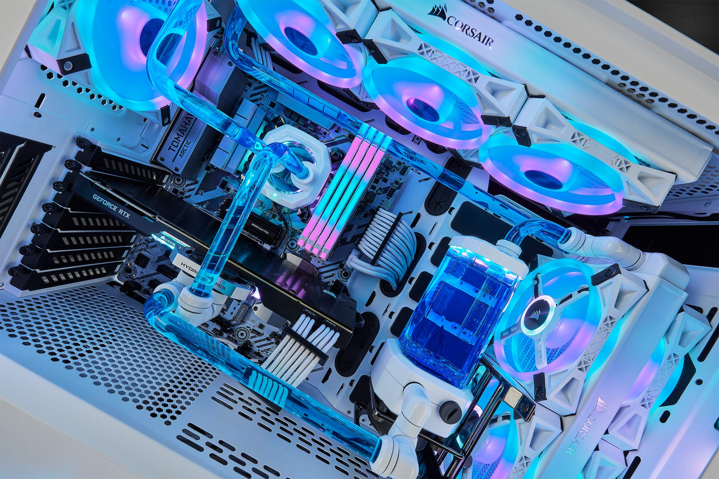 corsair-icue-ql140-rgb-blanc-ventilateur-pwm-140mm-34-led-1250-tr-min-pack-simpl image 2