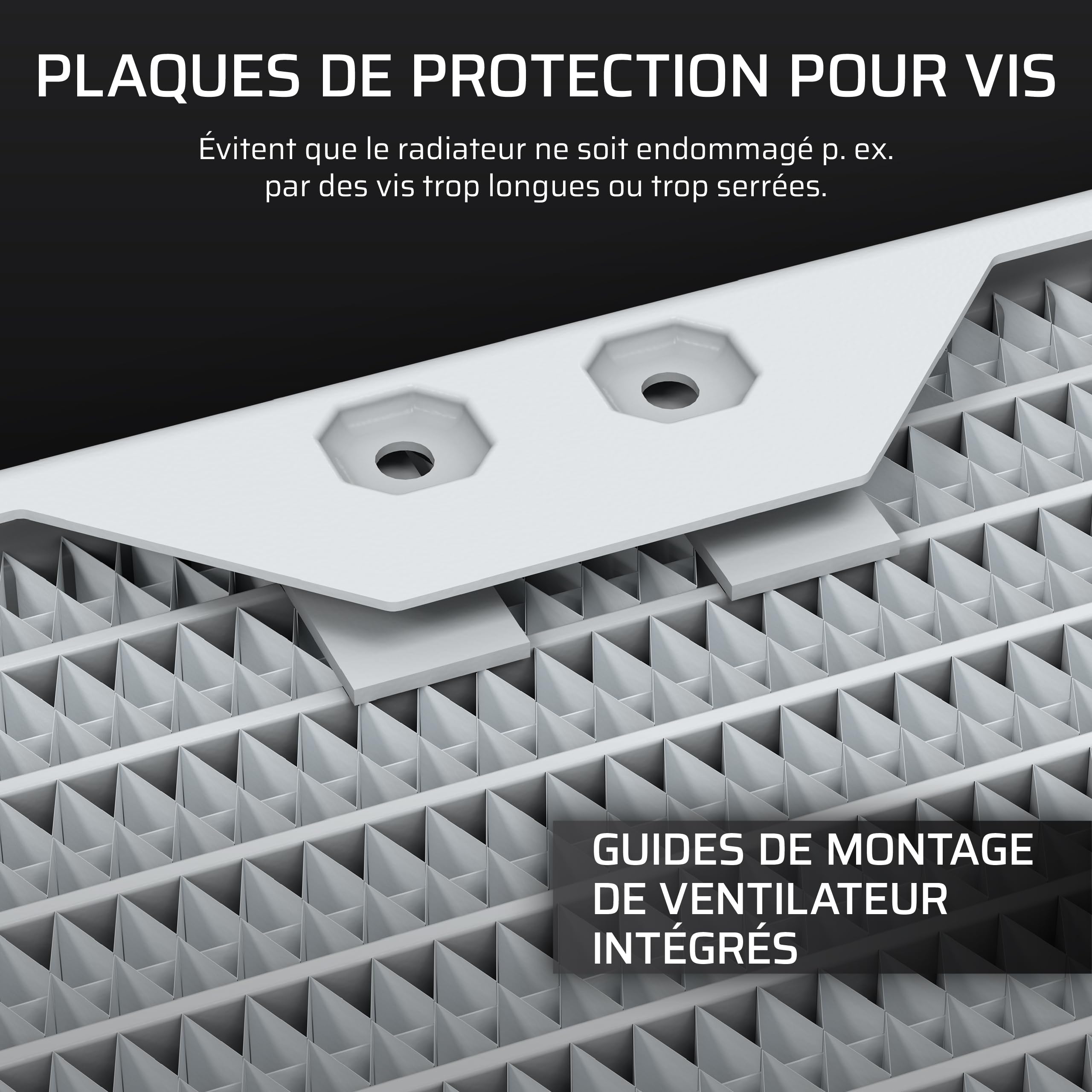 corsair-hydro-x-series-xr5-240mm-v2-radiateur-watercooling-custom-blanc-2x120mm image 6