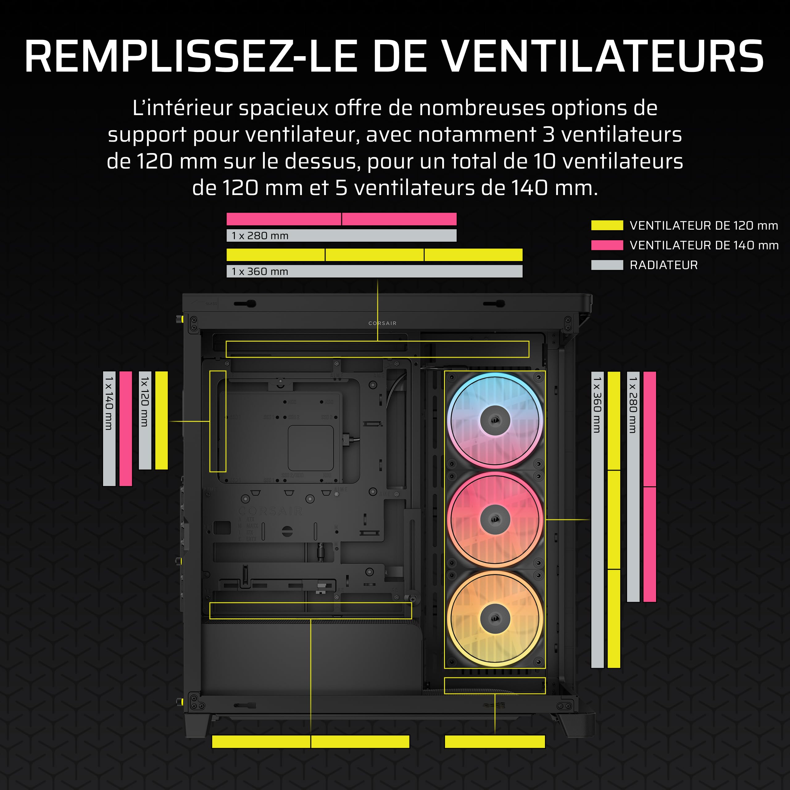 corsair-frame-4500x-lx-r-rgb-link-bo-tier-moyen-tour-verre-panoramique-3x-lx120- image 7