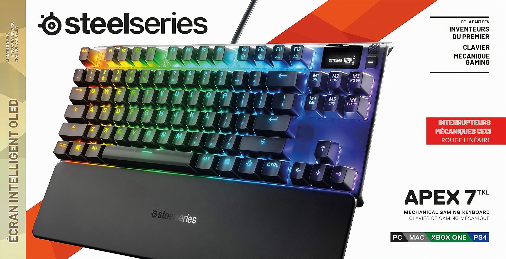 steelseries-apex-7-tkl-clavier-m-canique-switches-rouges-azerty-avec-cran-oled image 7